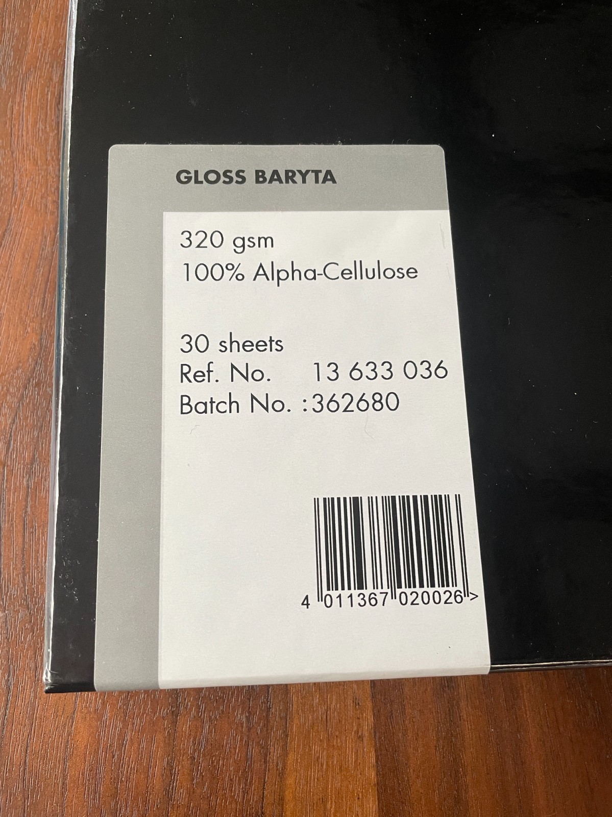 Harman Pro Inkjet Paper by Hahnemuhle 320gsm 13X19 NIB