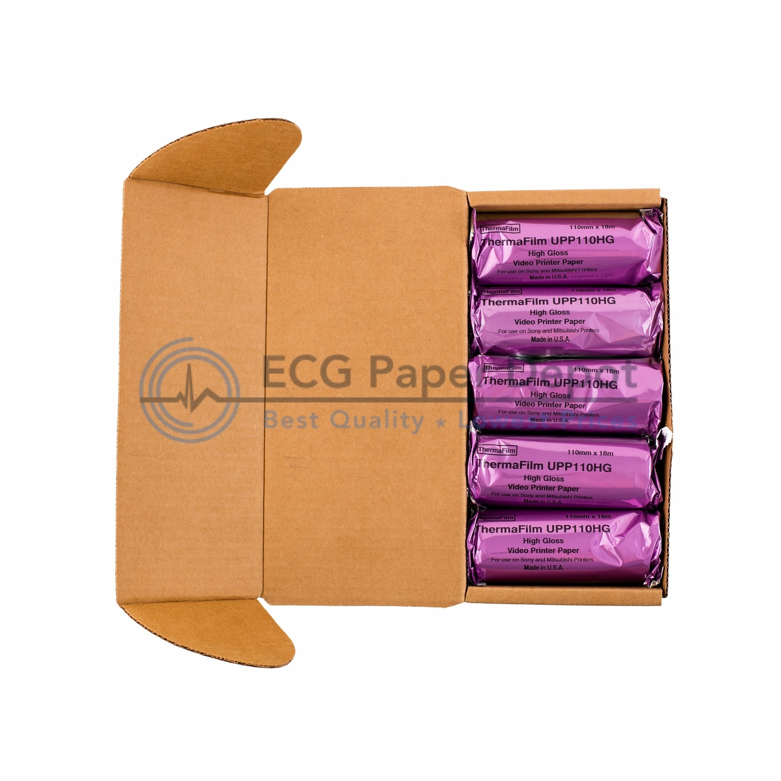 Ultrasound Film/Media UPP-110HG Sony Compatible High Gloss Paper by ECG Paper…