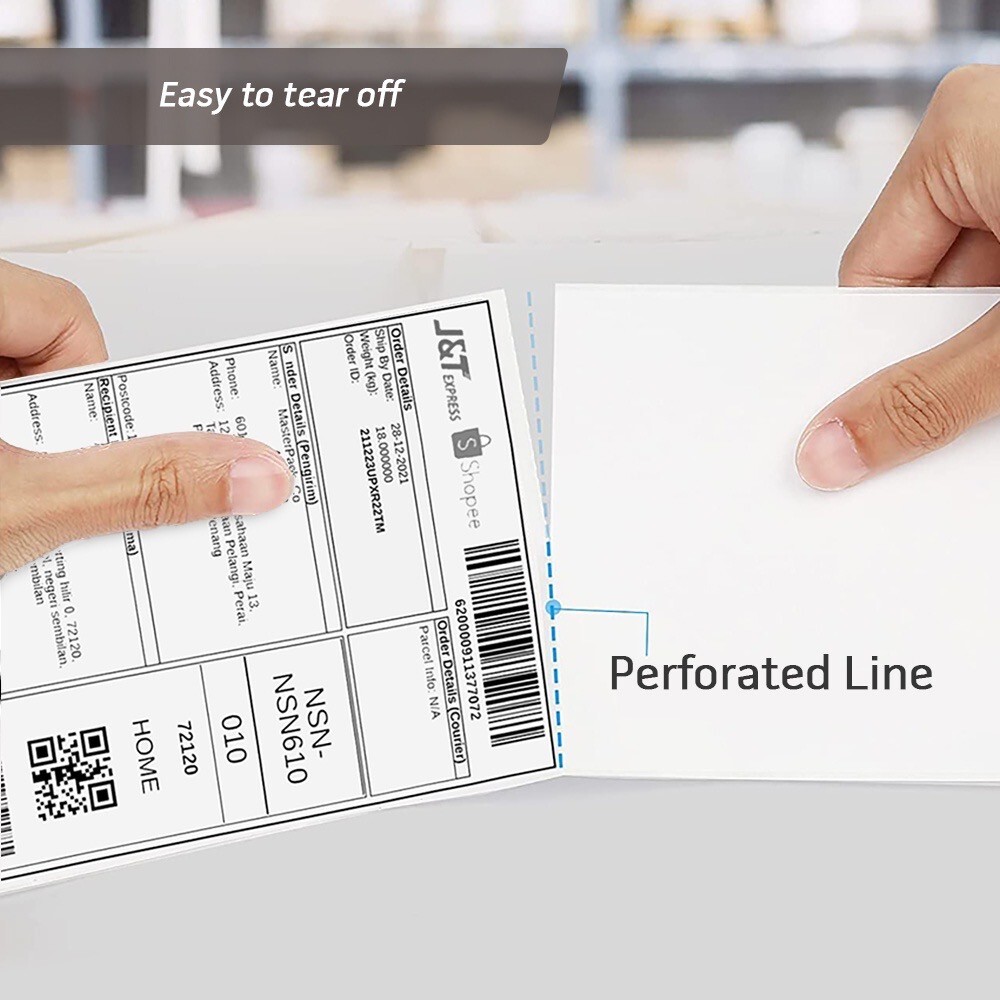 Phomemo High-Quality 4×6 Direct Thermal Shipping Labels – Sticker Paper