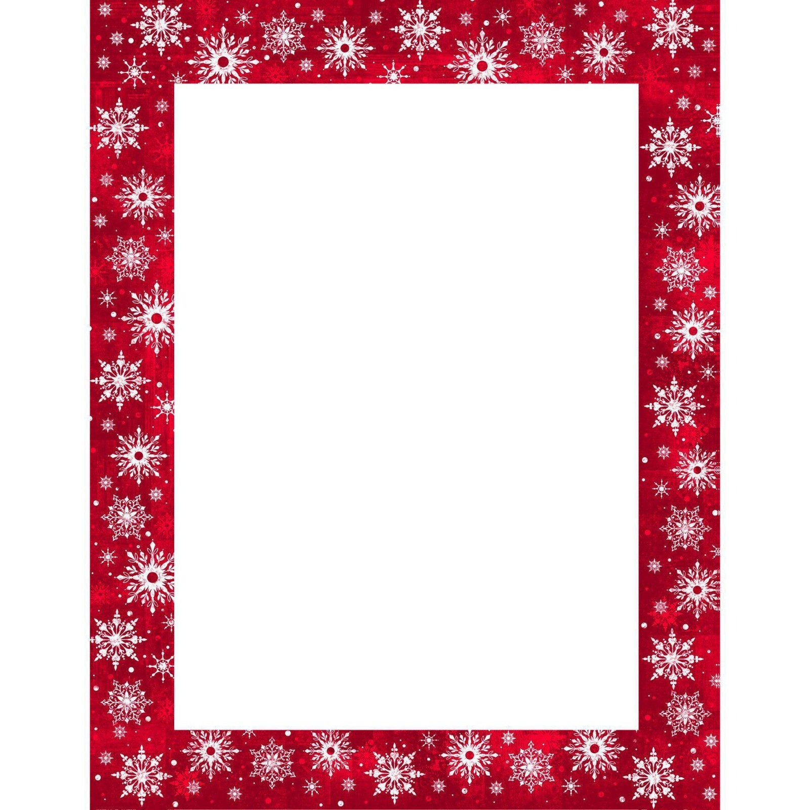 Holiday Time Snowy Flakes Stationery 40 Sheets & 90 Count Address Labels NEW