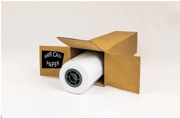 Top Notch Quality 36” x 150′- 4 Rolls 24 lbs Plotter Paper CAD Wide Format Rolls