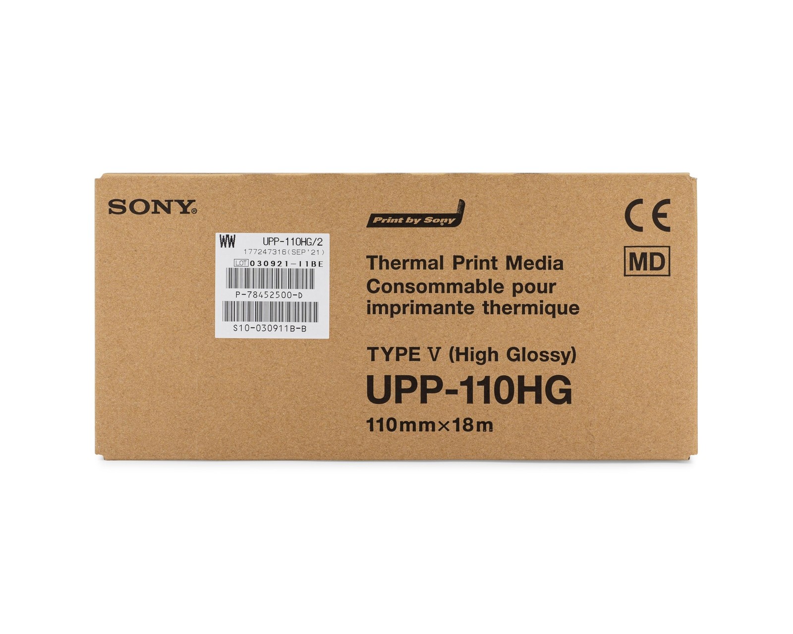 Sony UPP-110HG Thermal Print Media Video Imaging Paper 1box (10 Rolls)
