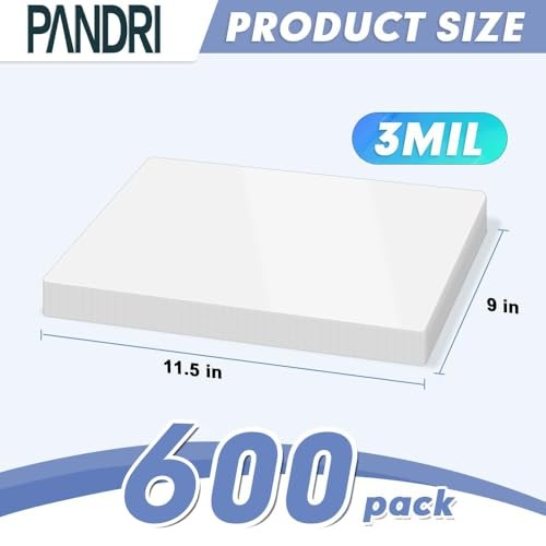 Laminating Sheets, Thermal Laminator Pouches Holds 8.5 x 11 Inch, 3 600 Pack