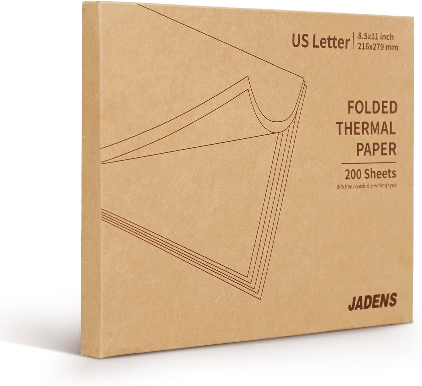 Biodegradable Thermal Paper – 8.5” x 11”, 200 Sheets for Printers
