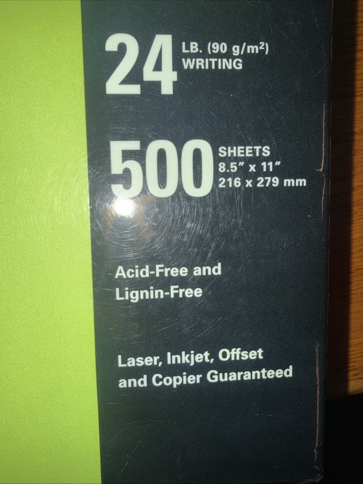 Astrobrights Wausau Premiu Color Paper, 8-1/2 x 11”, 24 Pound, Terra Green, 500
