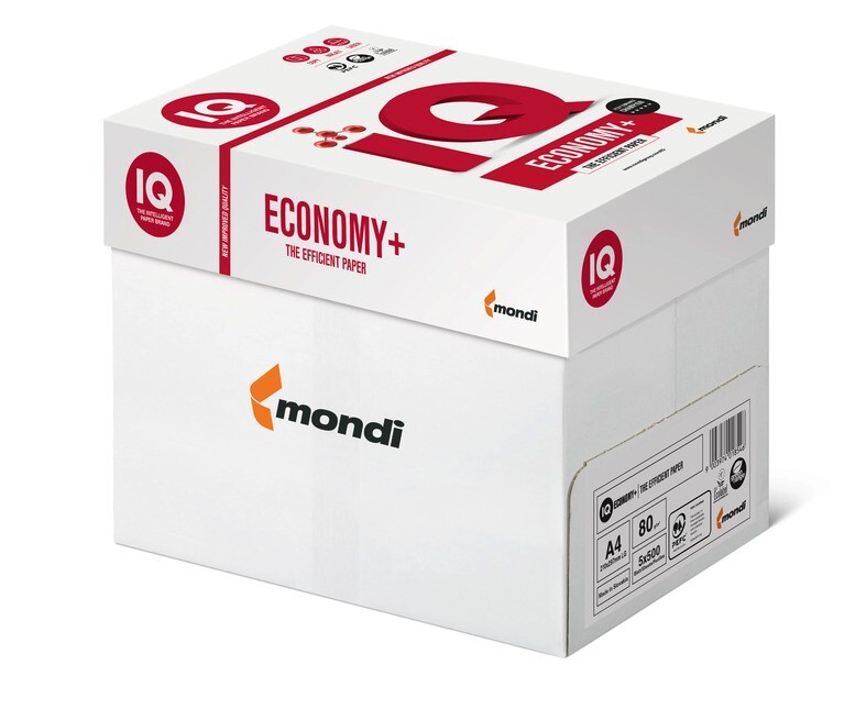 Mondi IQ Economy+ A4 paper, 80 GSM, one Ream of 500 sheets