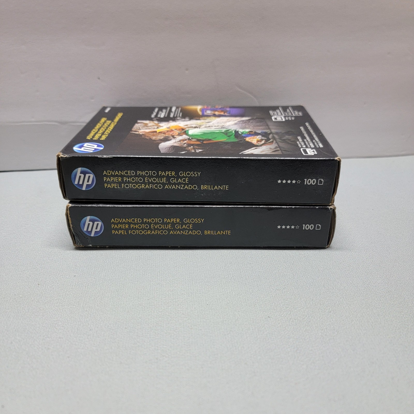 2 -HP Advanced Photo Glossy Q6638A Paper 100 Sheets 4×6 66lb All InkJet Printers
