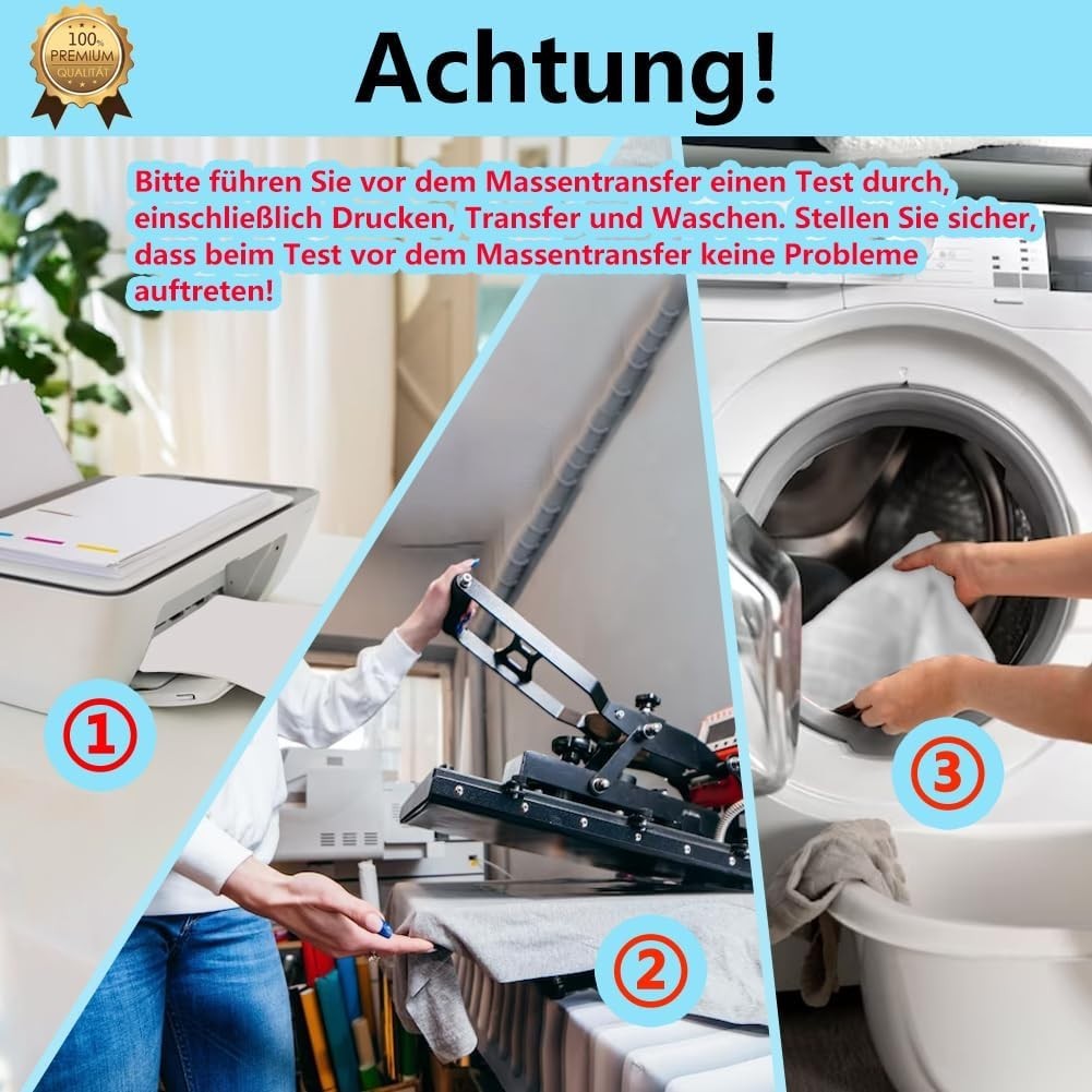 GENUINE Inkjet/Laser Transfer Film Transfer Paper, A4X100 Sheets + 10 Silicone Paper…