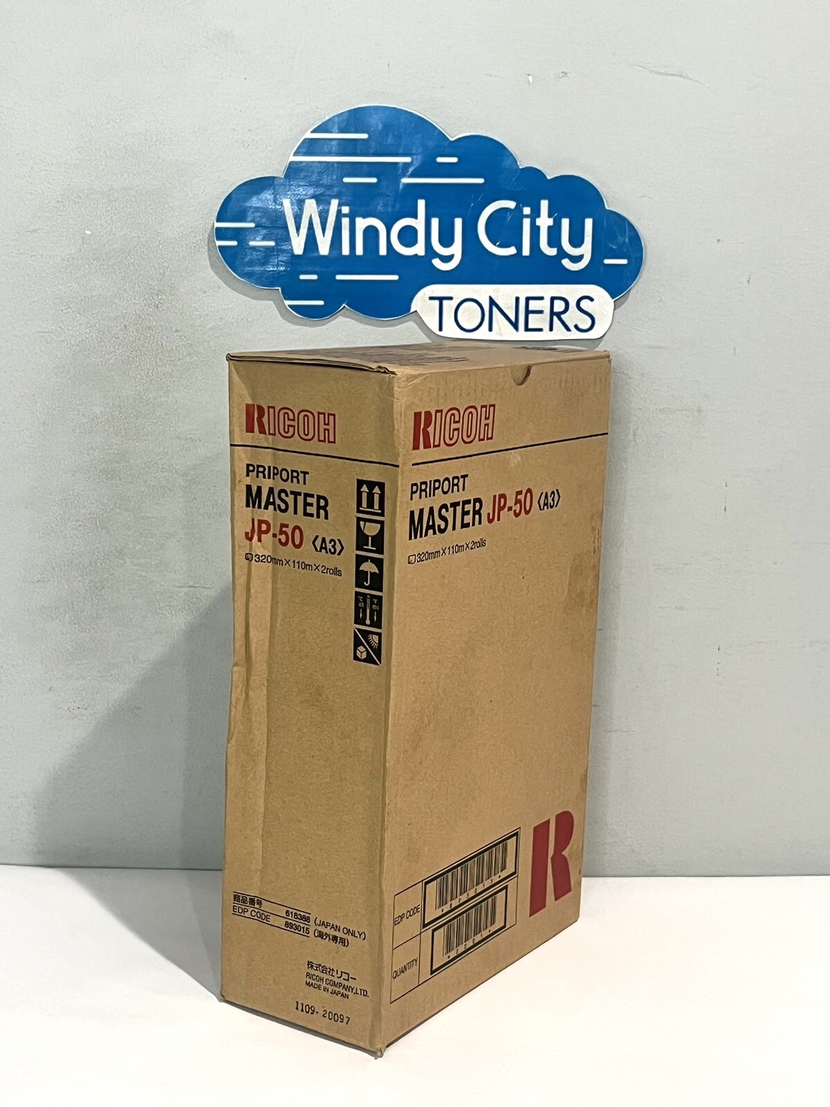 Ricoh 893015 Genuine Duplicator Masters JP-50 (A3) – 320mm x 110m -2 Rolls NEW