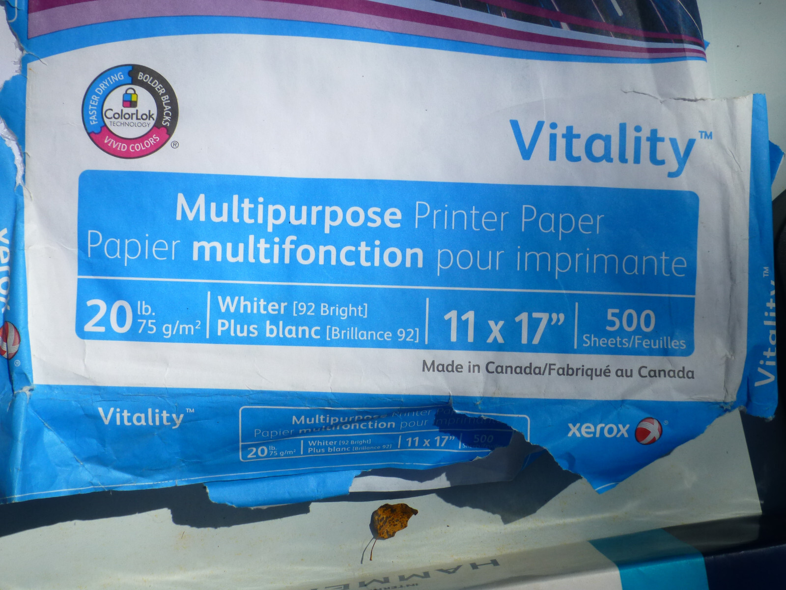 This is new but opened package of Epsom Matte presentation paper, 11 x 17”