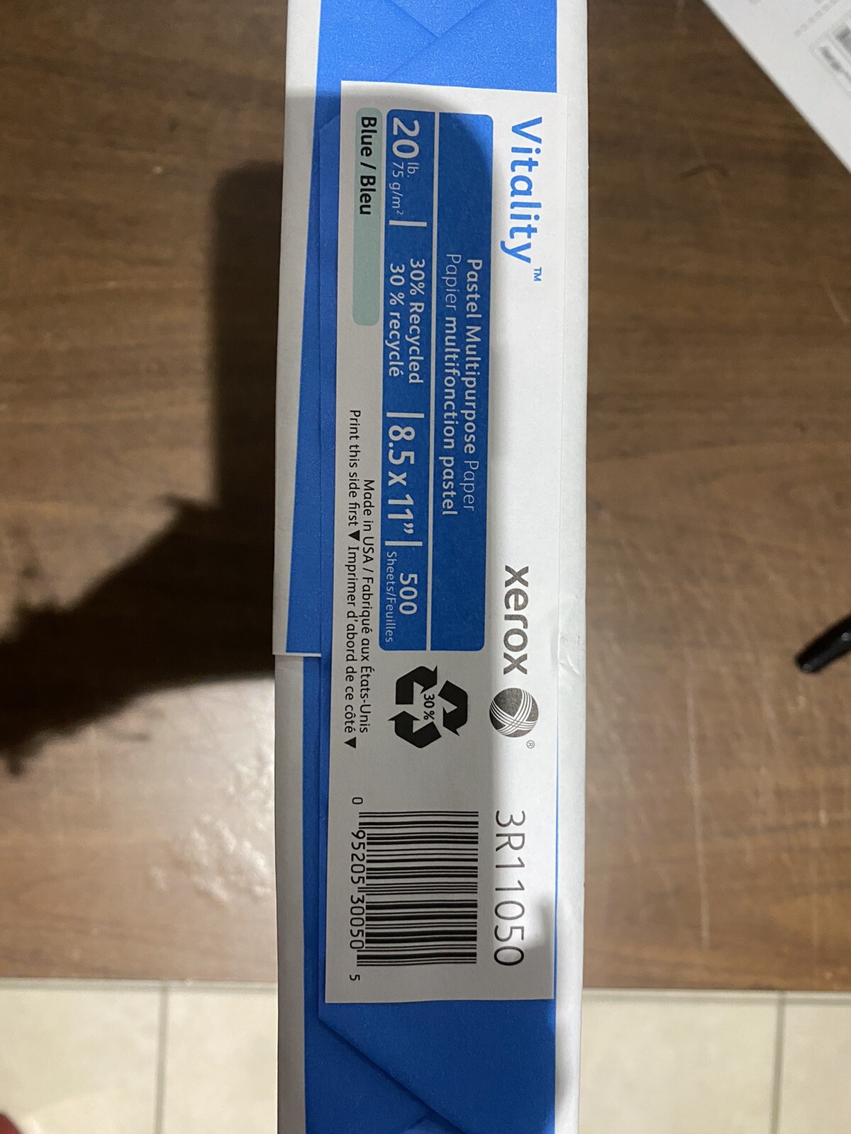 Xerox Vitality 3R11050 Blue/Bleu Colored Paper 8.5 x 11 500 sheets