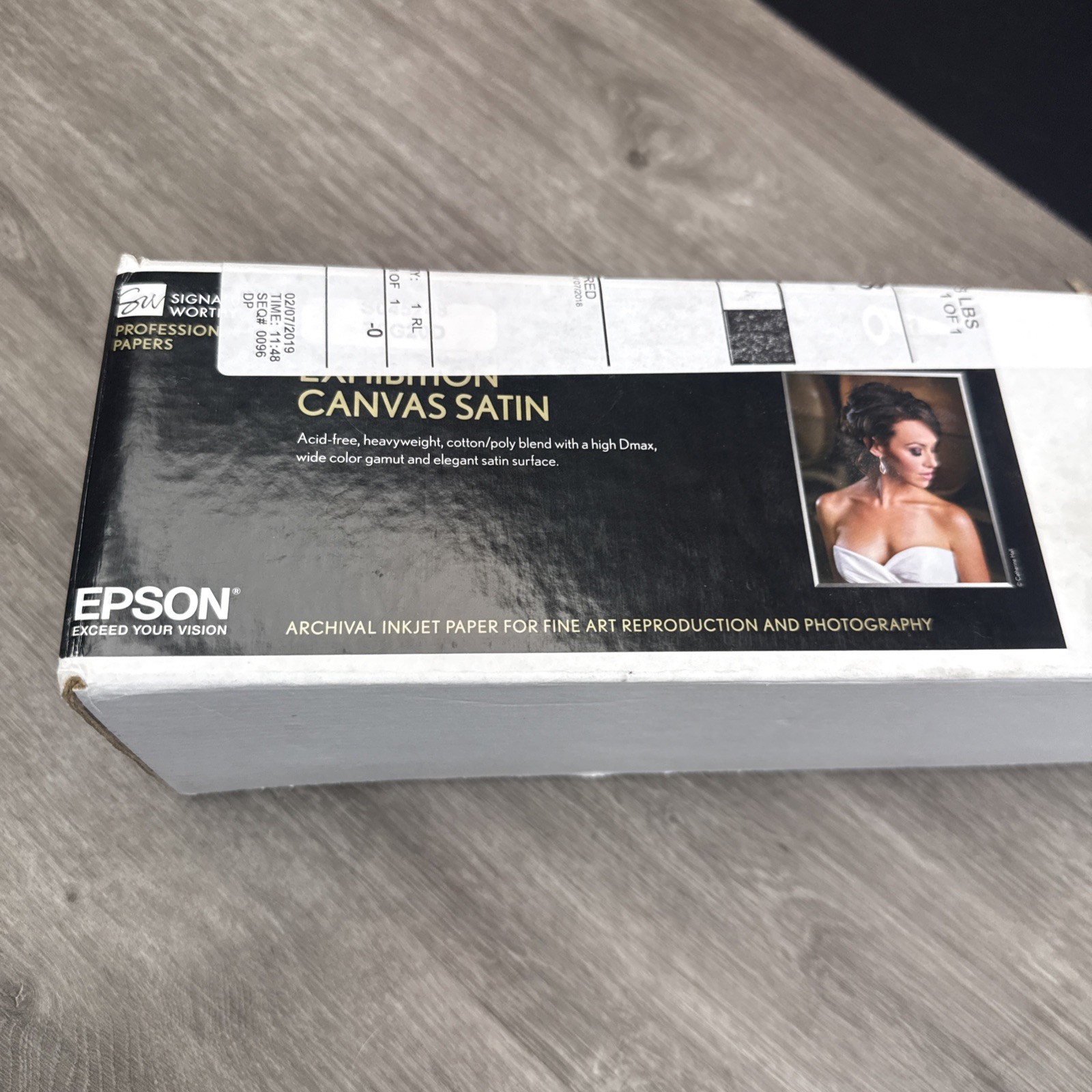 Epson Exhibition Canvas Matte | 13″ x 20′ – Roll S045255 Signature Partial Roll