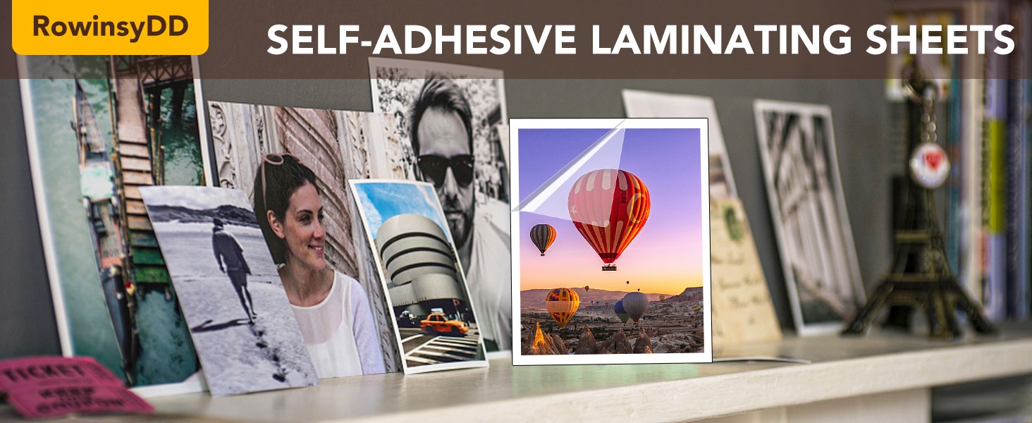 20 PCS Self-Adhesive Laminating Sheets, 9 x 12 Inches Self Adhesive Contact