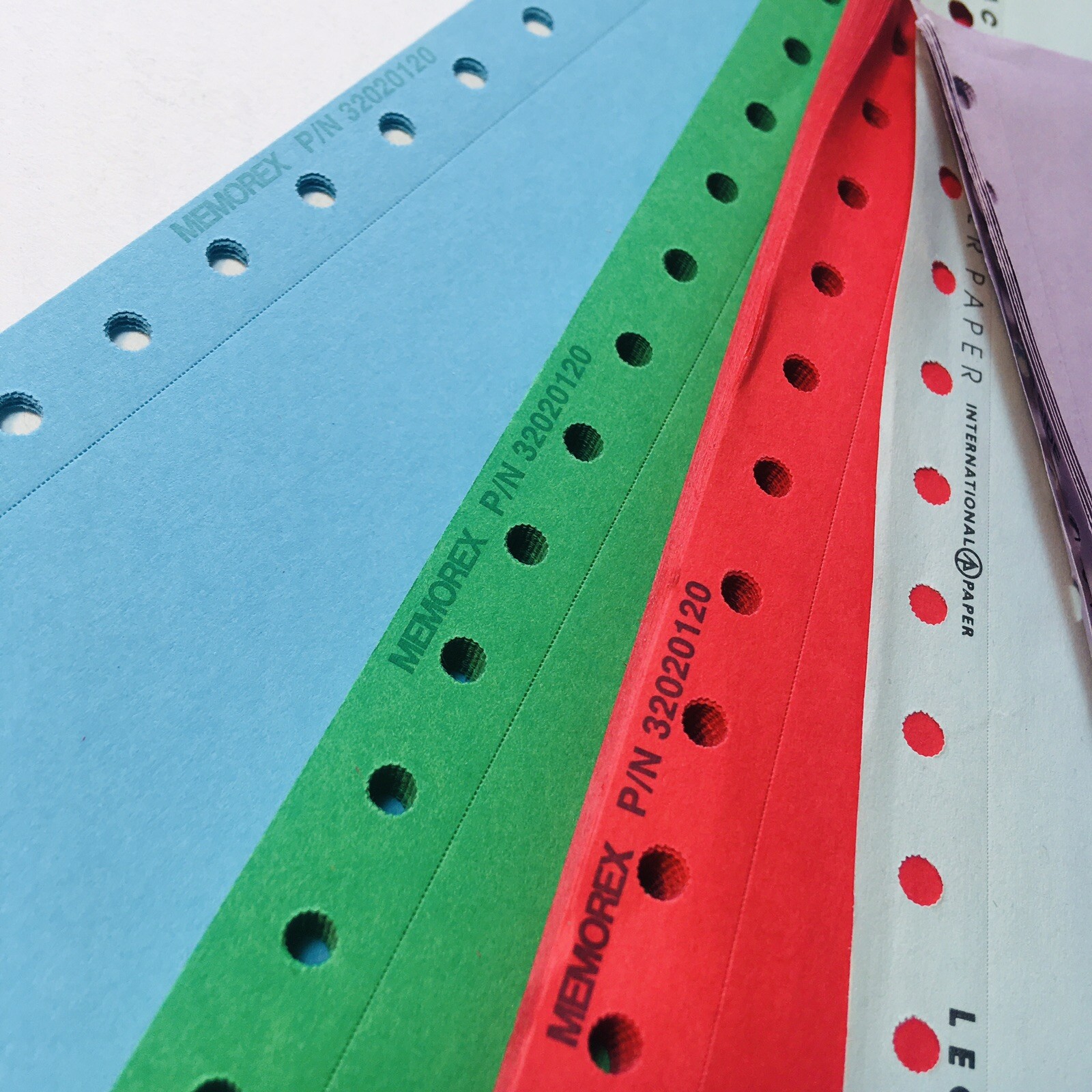 Memorex Publishers Bulletin Pack Continuous Form Computer Paper Dot Matrix Color
