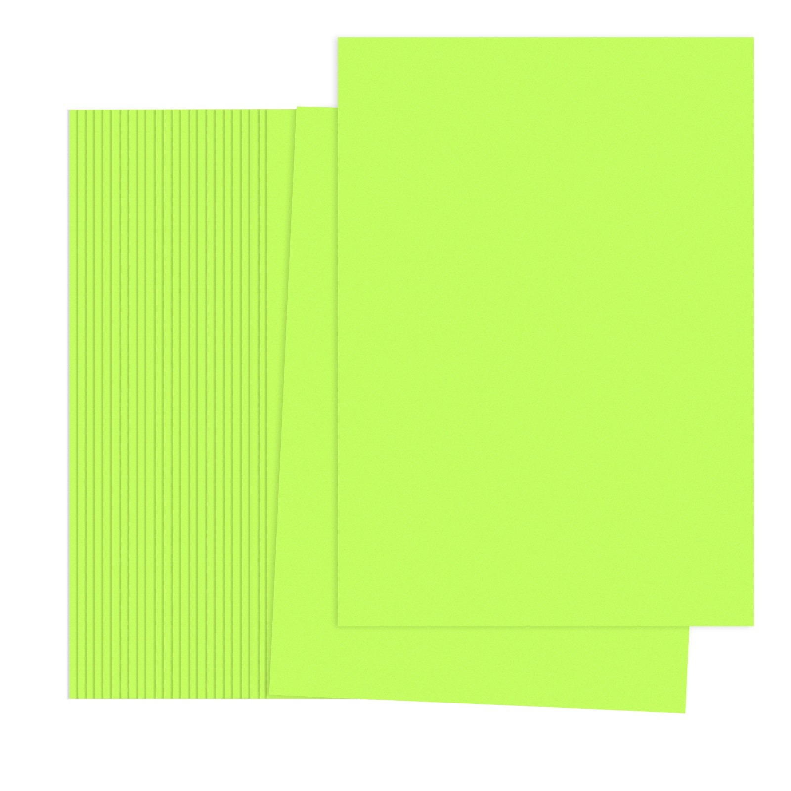 Fluorescent Green Color Copy Paper, 50 Sheets 8.3×5.9″ A5 70gsm