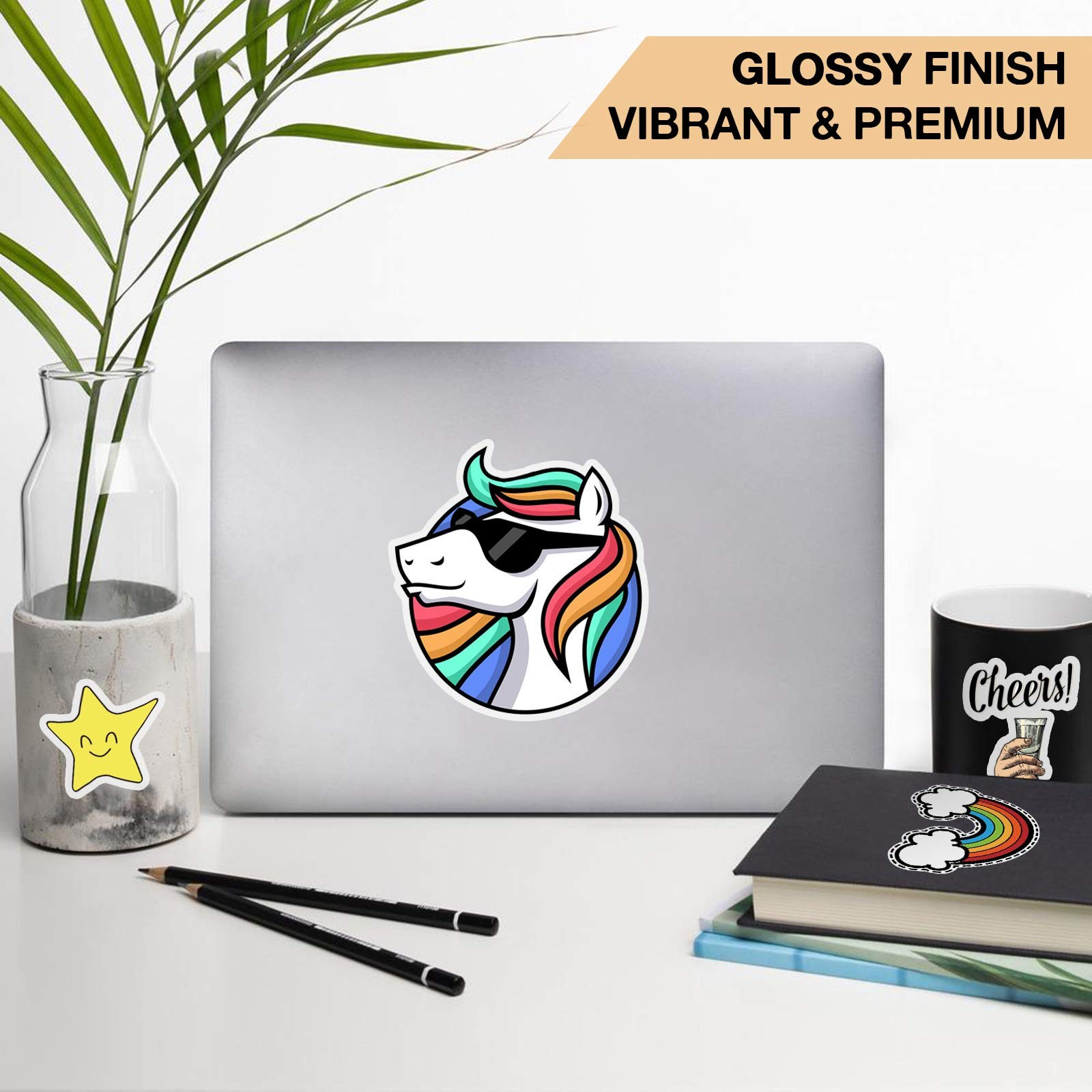 Printable Vinyl for Inkjet Printer & Laser Printer – 40 Pcs Glossy White Wate…