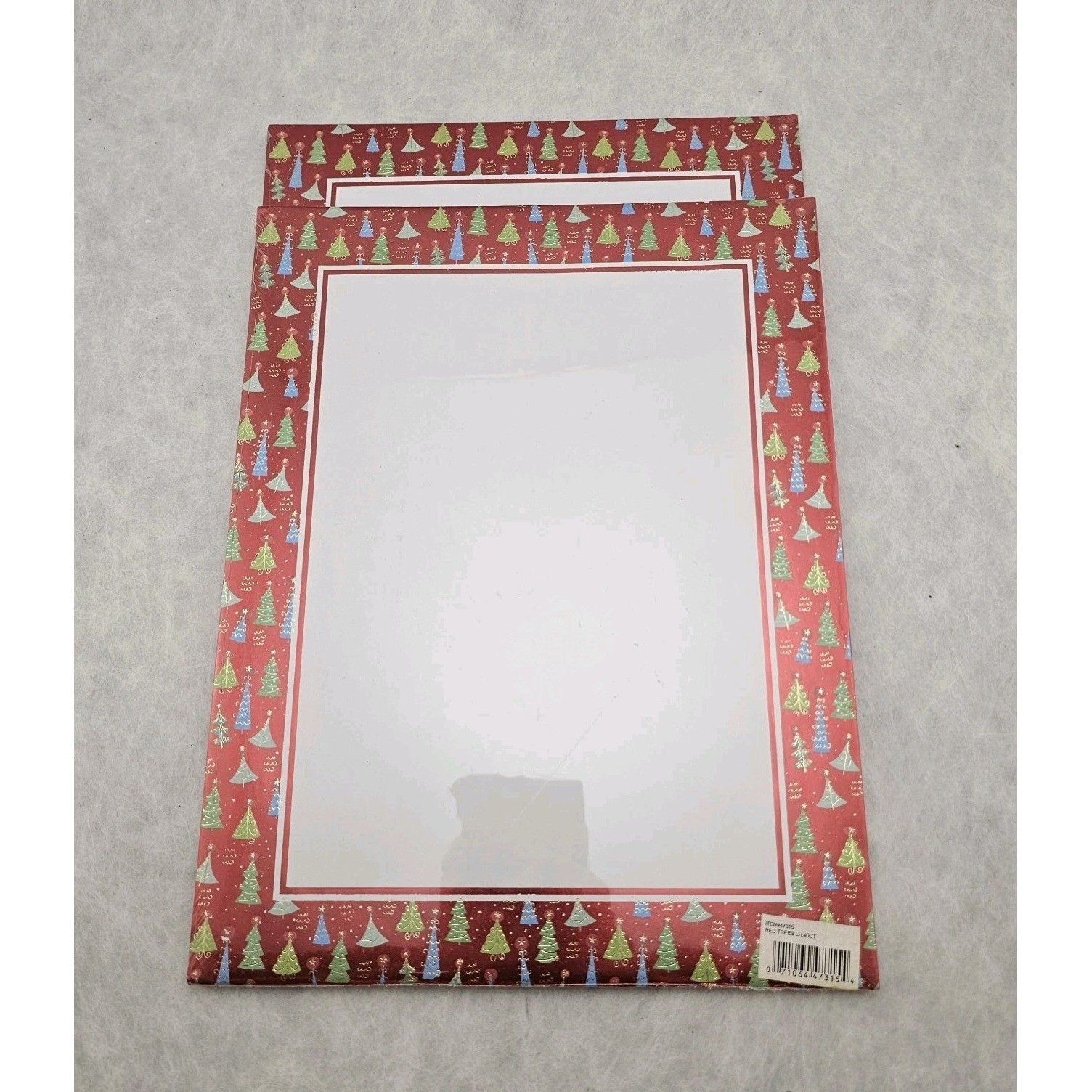 2 NWT Geographics “Christmas Icons” Foil Printer Paper Letterhead 40 Pages