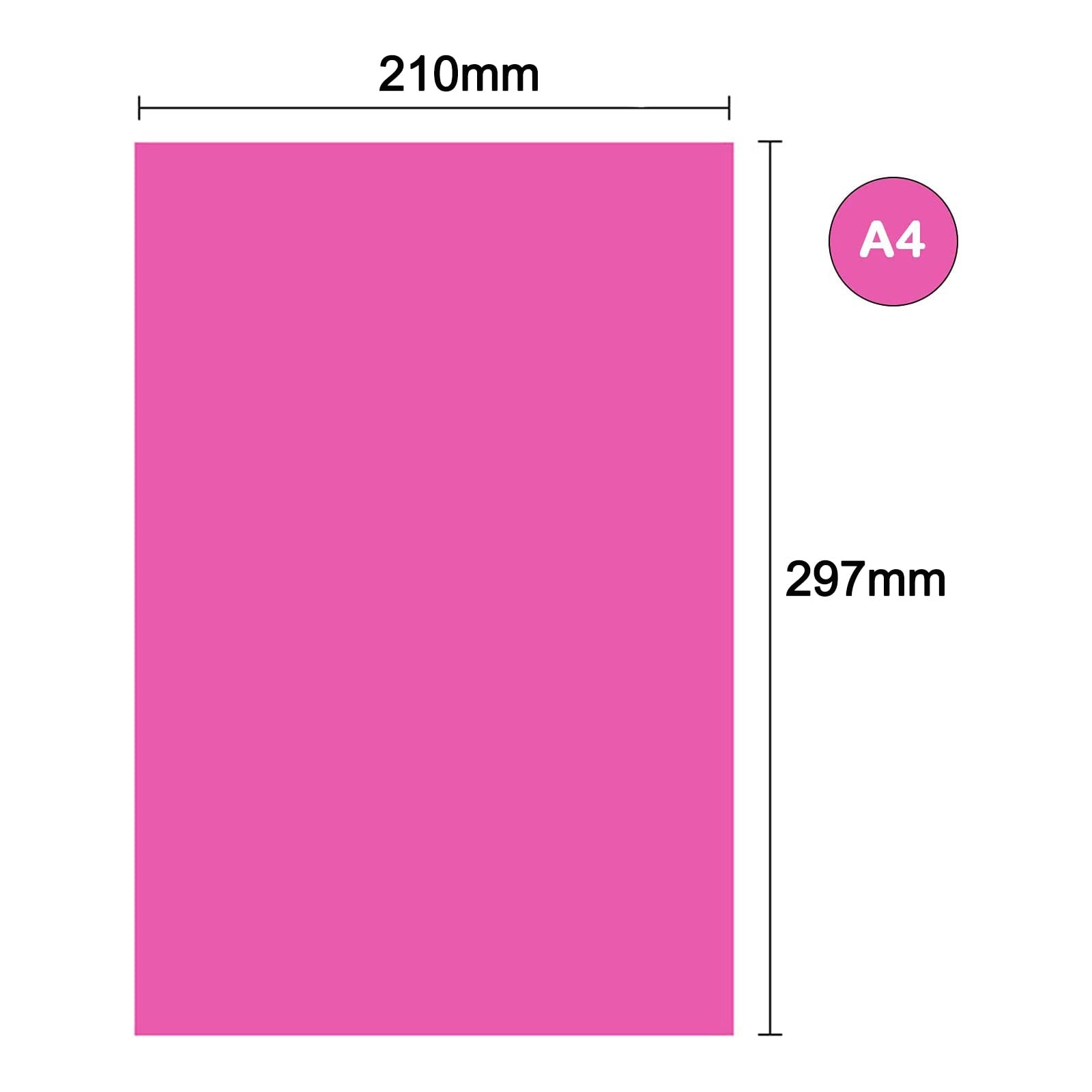 20 Colours A4 80gsm, 100 Sheets Coloured Paper, Coloured Copy Paper, Colourful Paper…