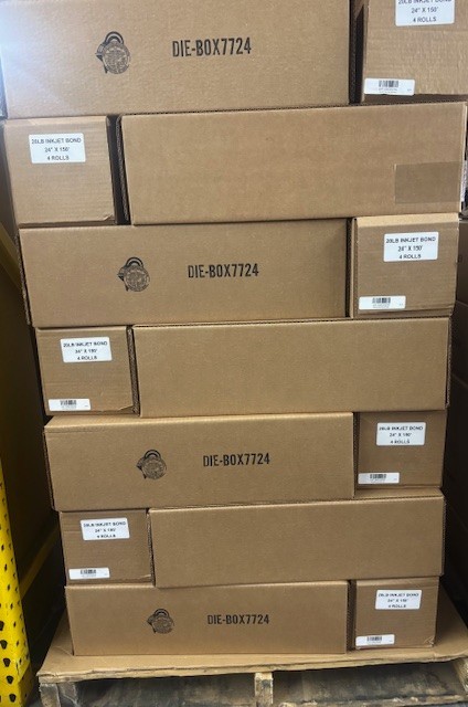 4 Rolls 24” X 150′ 20LB Bond HP DesignJet Plotter Paper