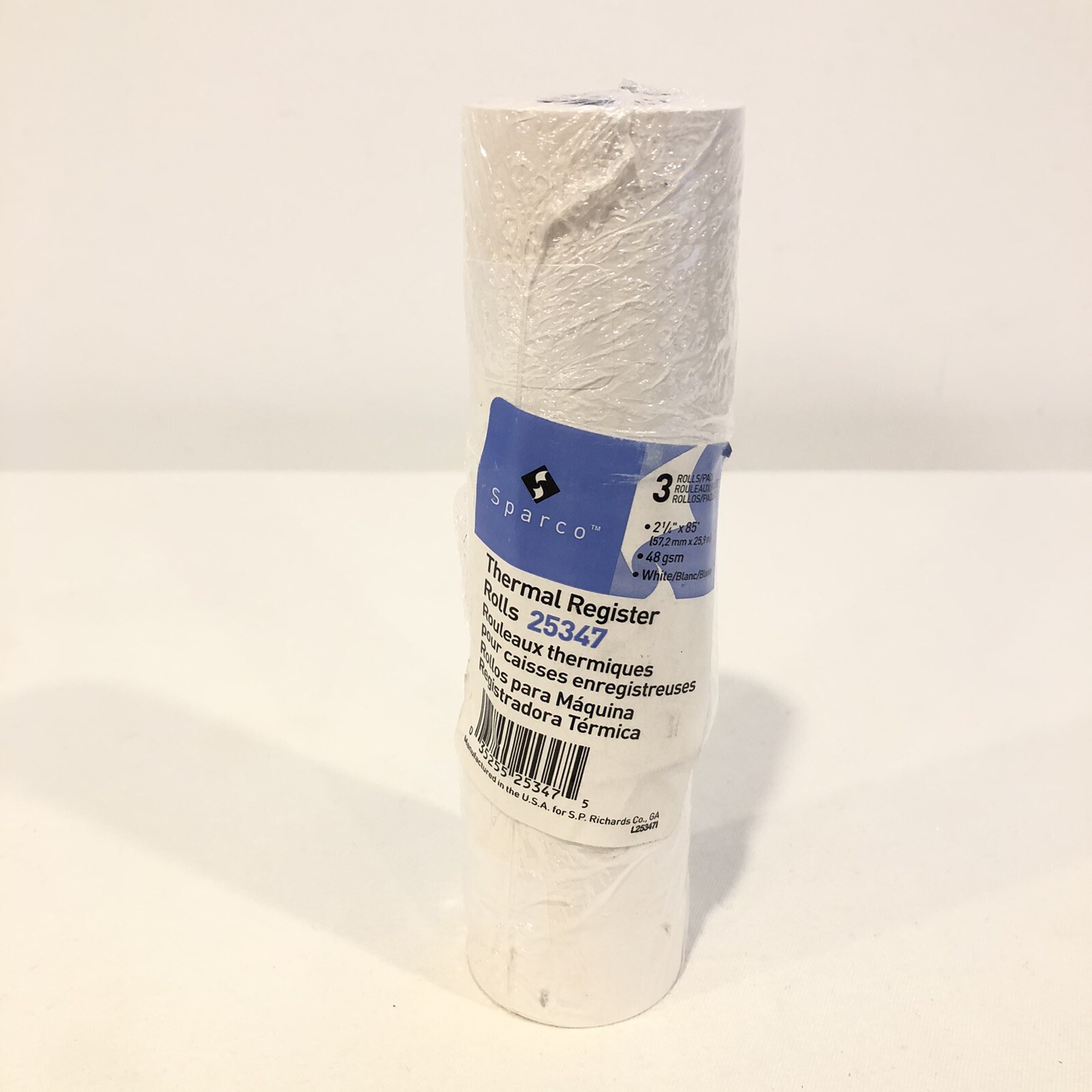 SPARCO THERMAL PRINTER REGISTER ROLLS #25347 WHITE 2 1/4” x 85′ BRAND NEW SEALED