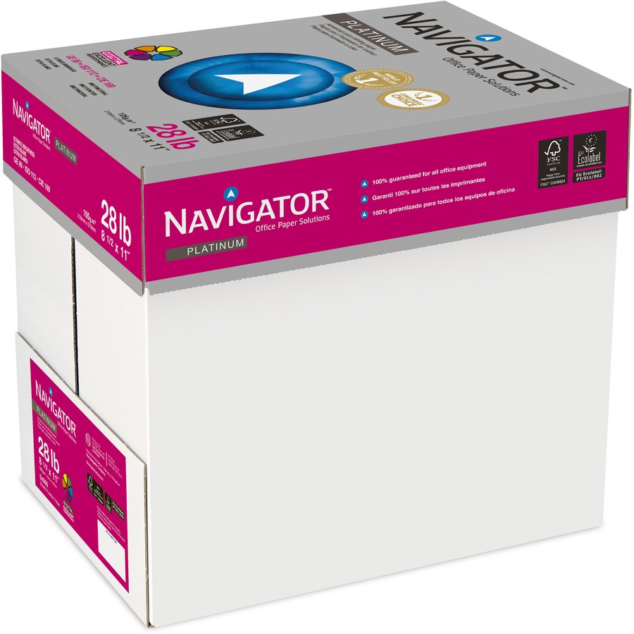 Soporcel NPL1128 Navigator Platinum Paper 28lb 2500 Sheets