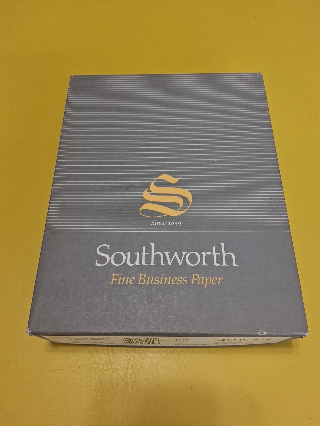 Southworth Ink Jet Paper White 100 Sheets 25% Cotton Fiber Bond Finish Four Star