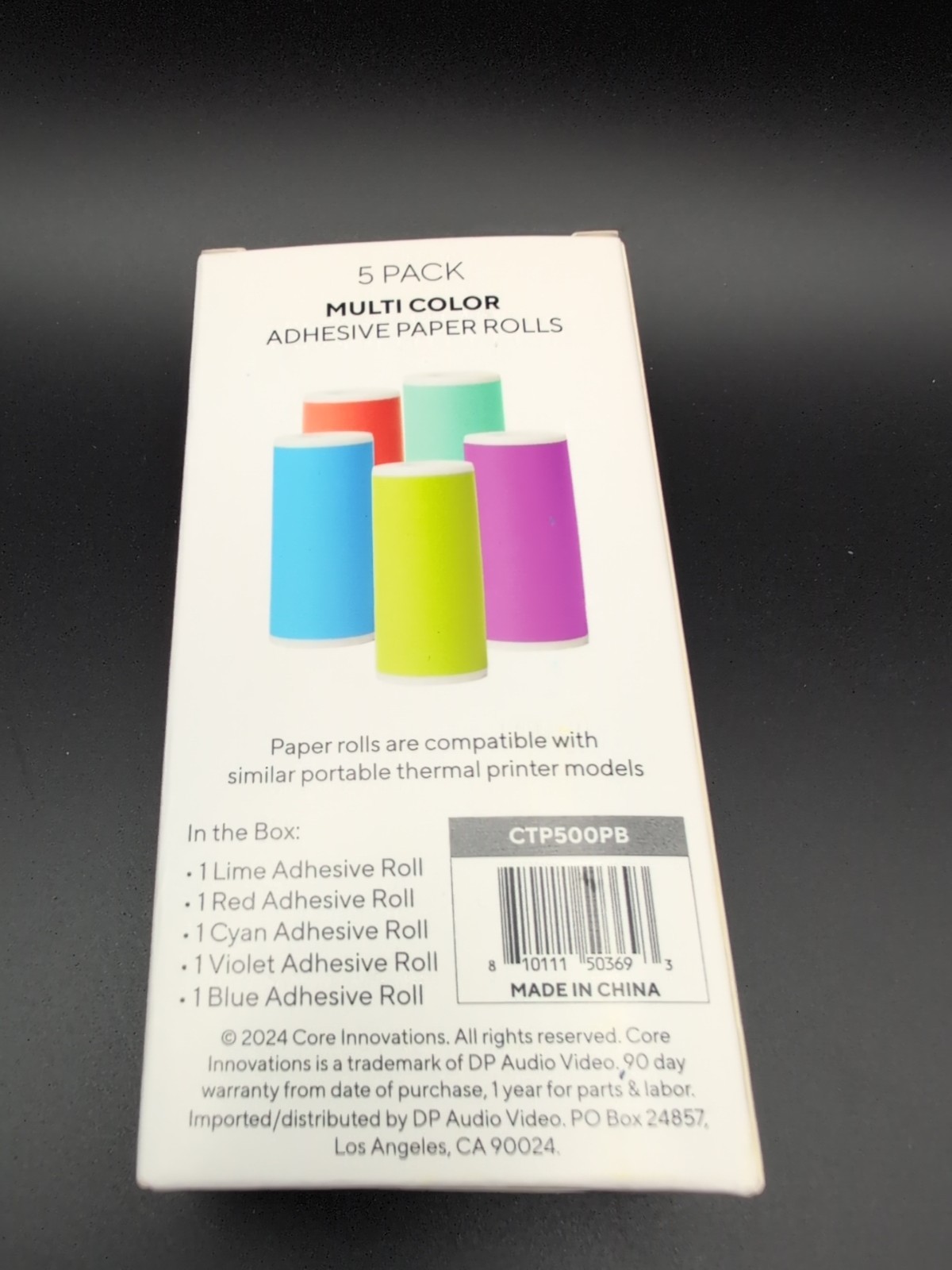 Core Innovations Adhesive Paper Rolls