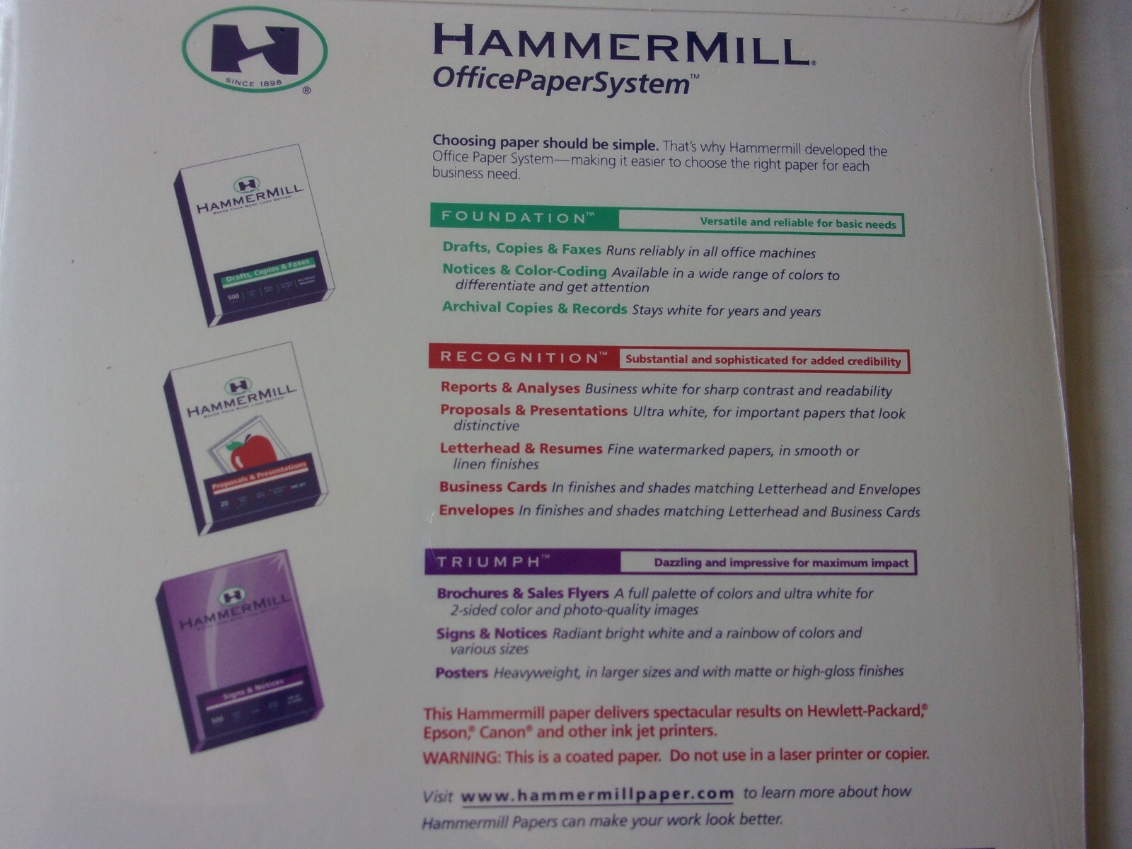 2 Packs-Hammermill 20 Sheets Proposals & Presentations Gloss Bond Paper #08335-0