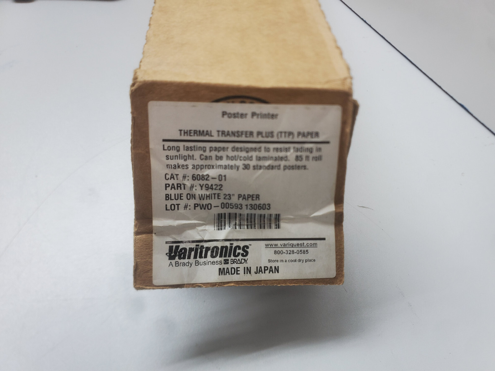 Poster Printer, Standard Direct Thermal Transfer (TTP) Paper White
