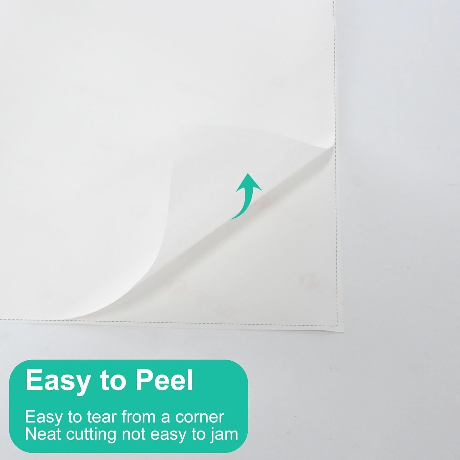 30 Sheets Printable Sticker Paper – White Matte Full Sheet Labels 8.5 x11 Inkjet