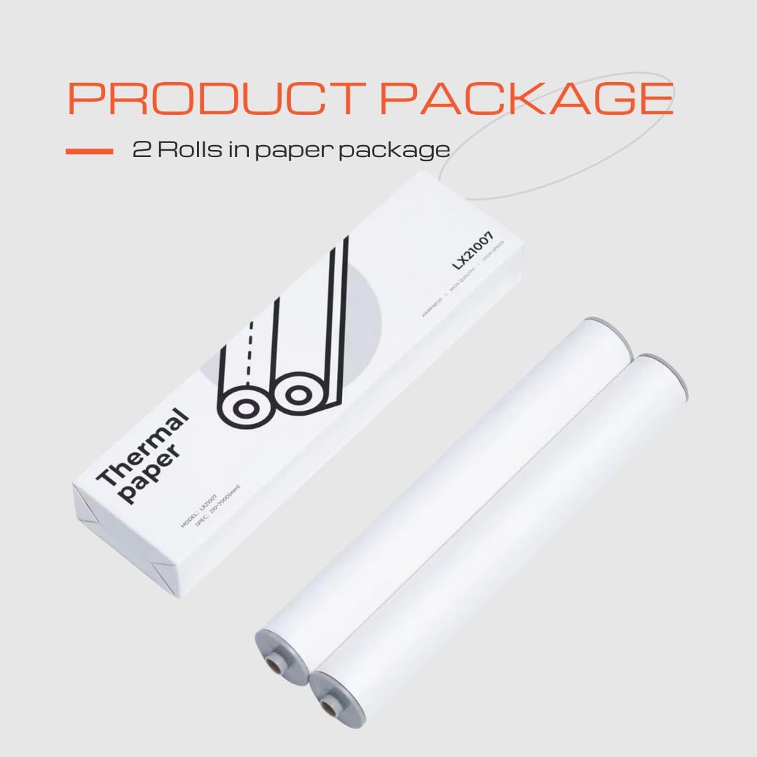 A4 Thermal Paper Rolls for HPRT MT810 & POOOLITECH Portable Printer white