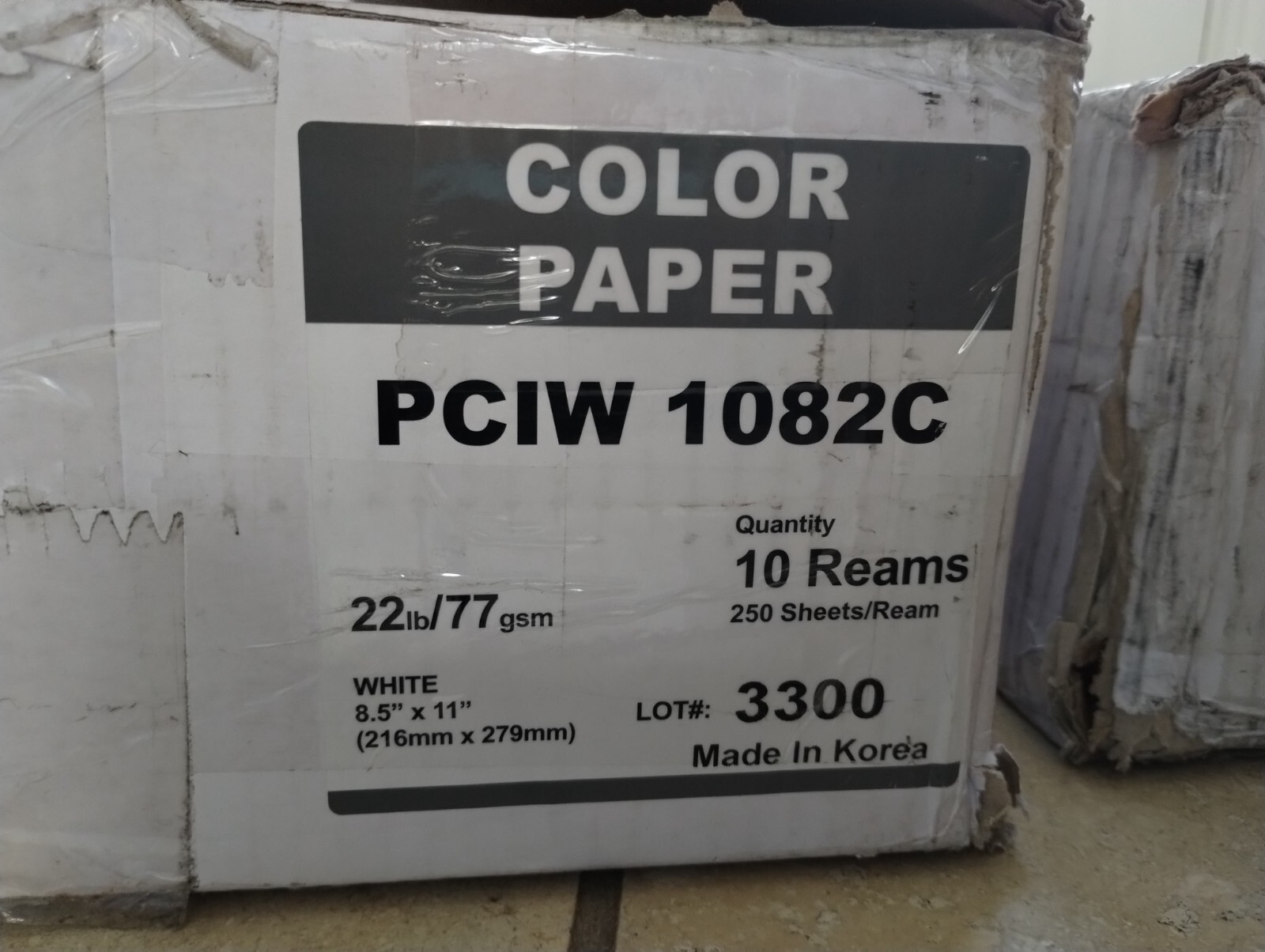 WHITE color Clean Room paper NEW – 250 sheets sealed