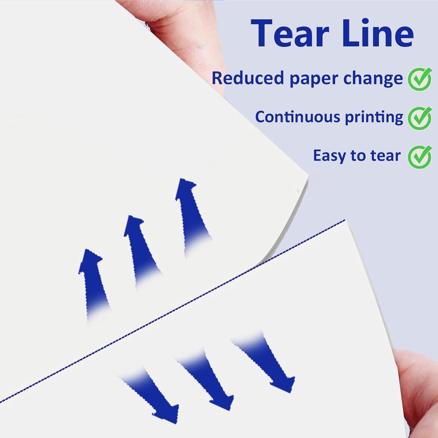 100-1000x Folded Thermal Printer Paper Quick Dry Continuous Paper For M08F M832