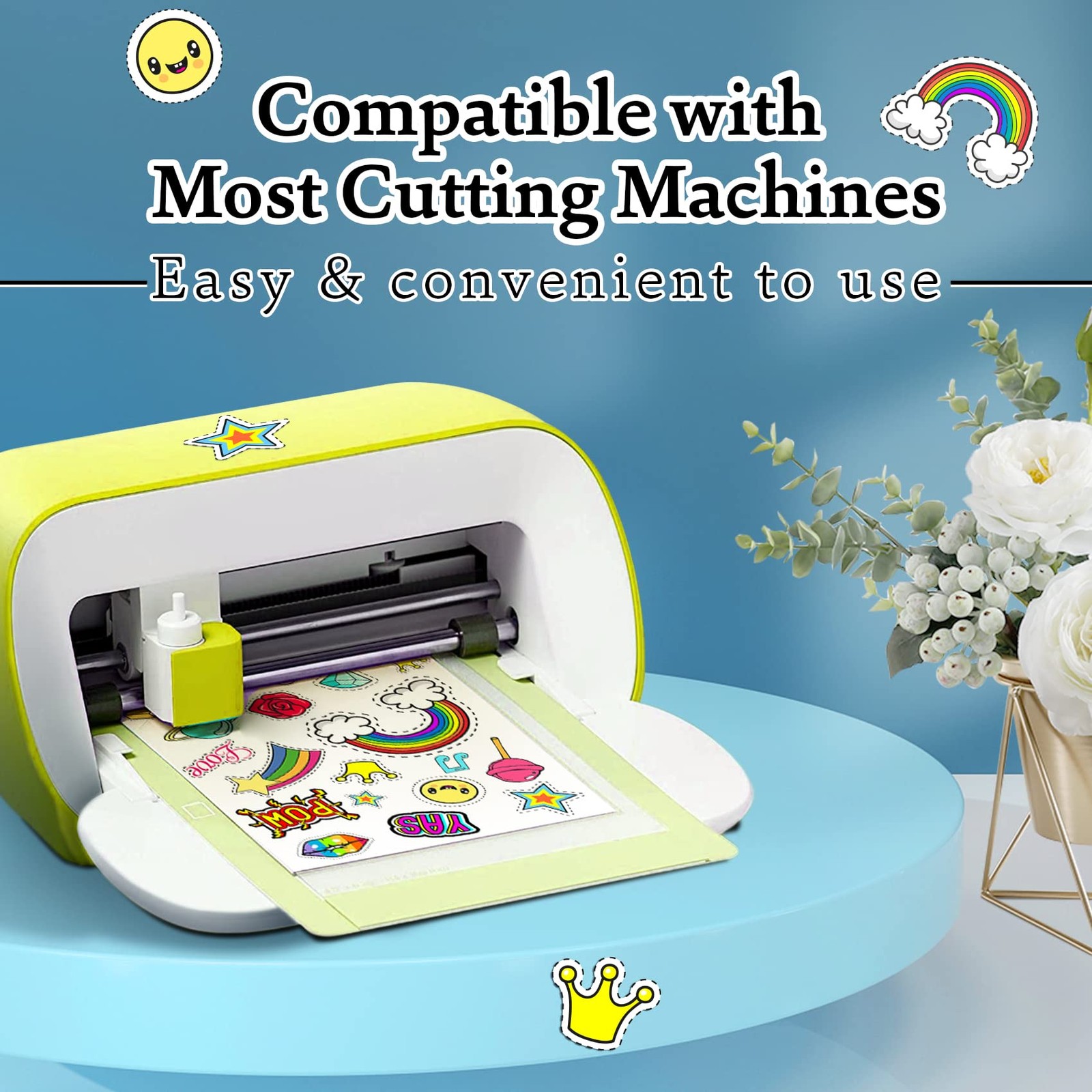 Koala Glossy Sticker Paper for Inkjet & Laser Printer, Printable Photo Sticke…