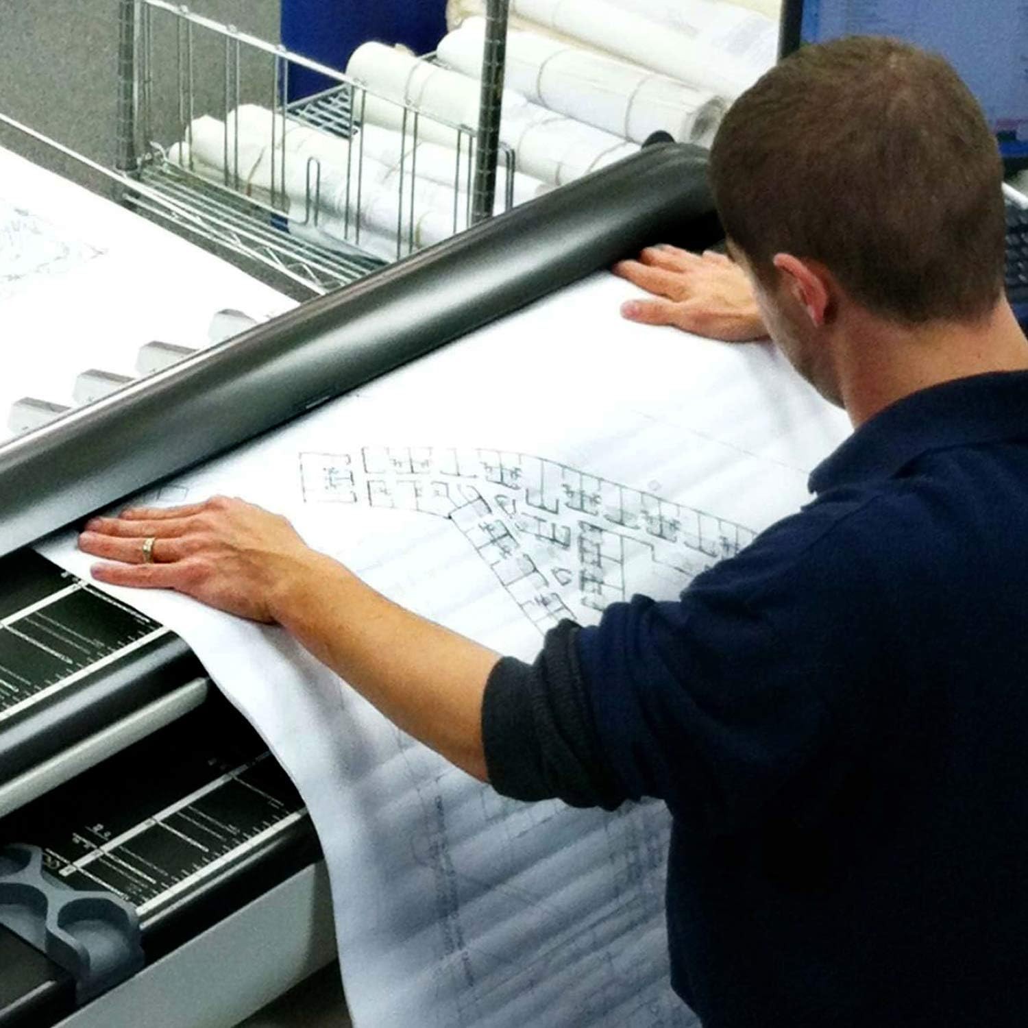 24″ x 150′ 36″ x 150′ Plotter Paper CAD Bond Roll for Wide Format Inkjet Printer