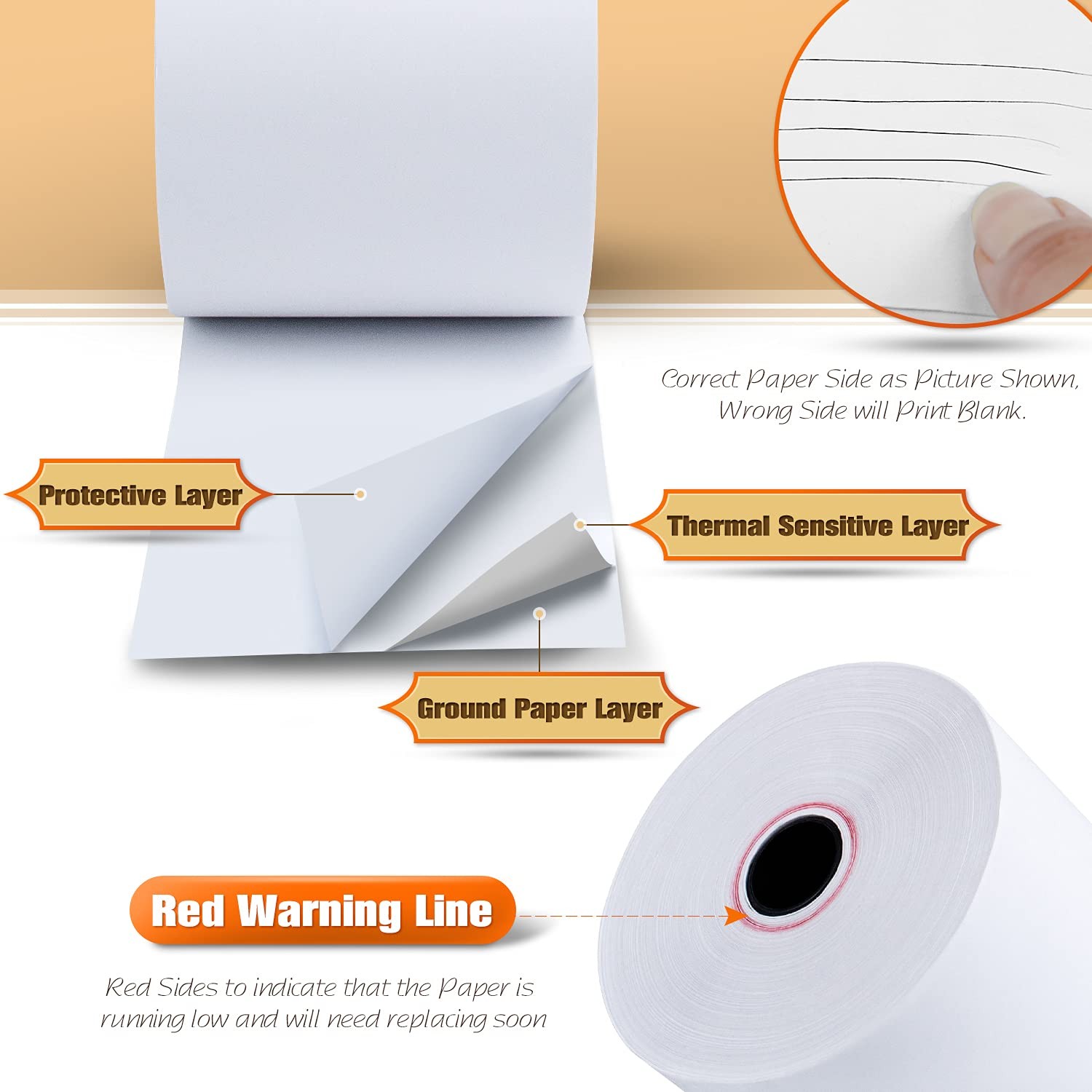 TK Thermal King, (50 Rolls) 2 1/4″ x 165′ 2-1/4″ x 165′, 50 Rolls