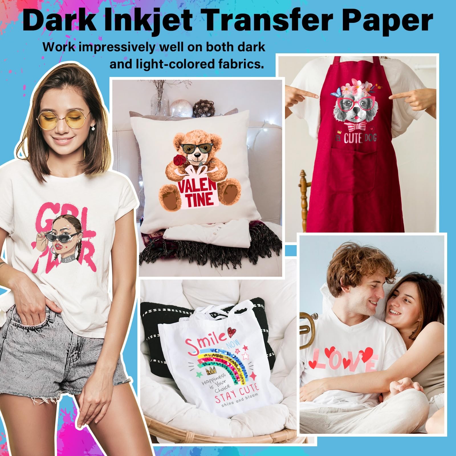 Printable Heat Transfer Paper for T-Shirts 15 Sheets, 8.3″ X 11.7″ Printable …