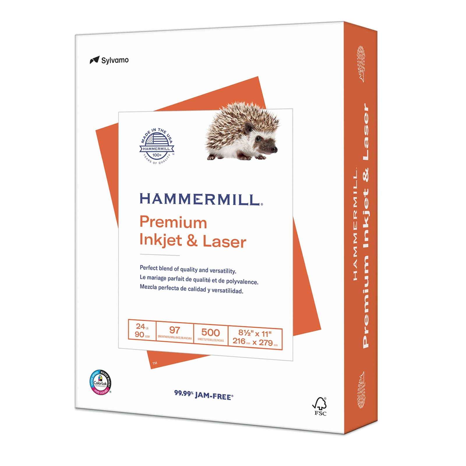 Hammermill Printer Paper, Premium Inkjet & Laser Paper 24 Lb, 8.5 x 11 – 1 Re…