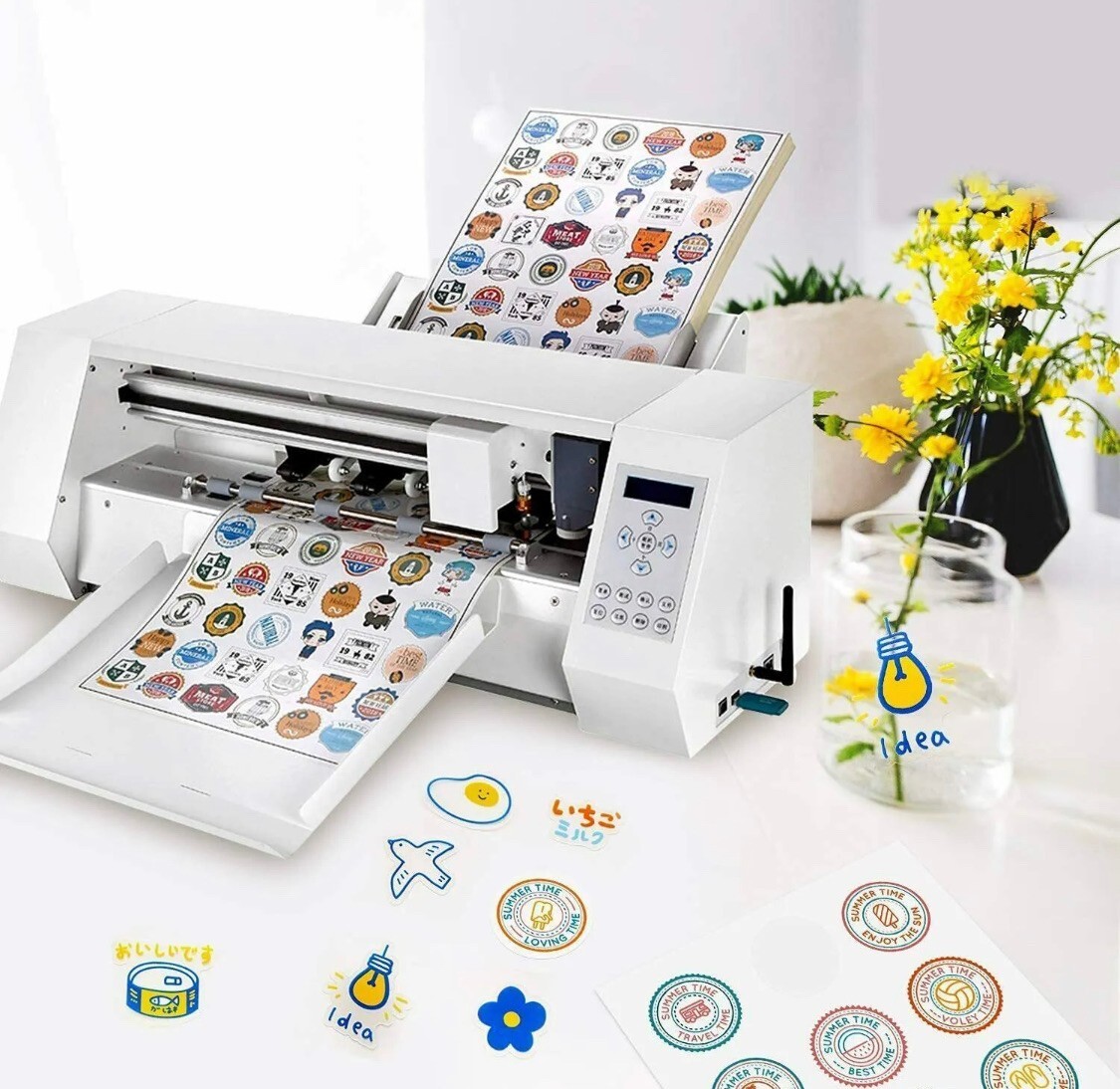 Glossy Printable Vinyl Sticker Paper for Inkjet Printer 25 Sheets 8.5″x11″