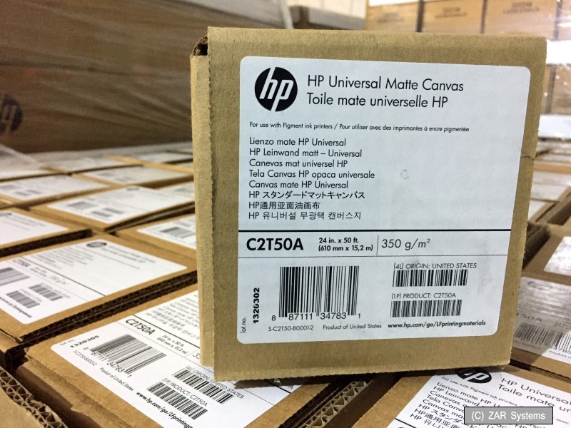 HP C2T50A Universal Mat Canvas Canvas Paper Paper Roll A1, 15.2m, 350g/m2