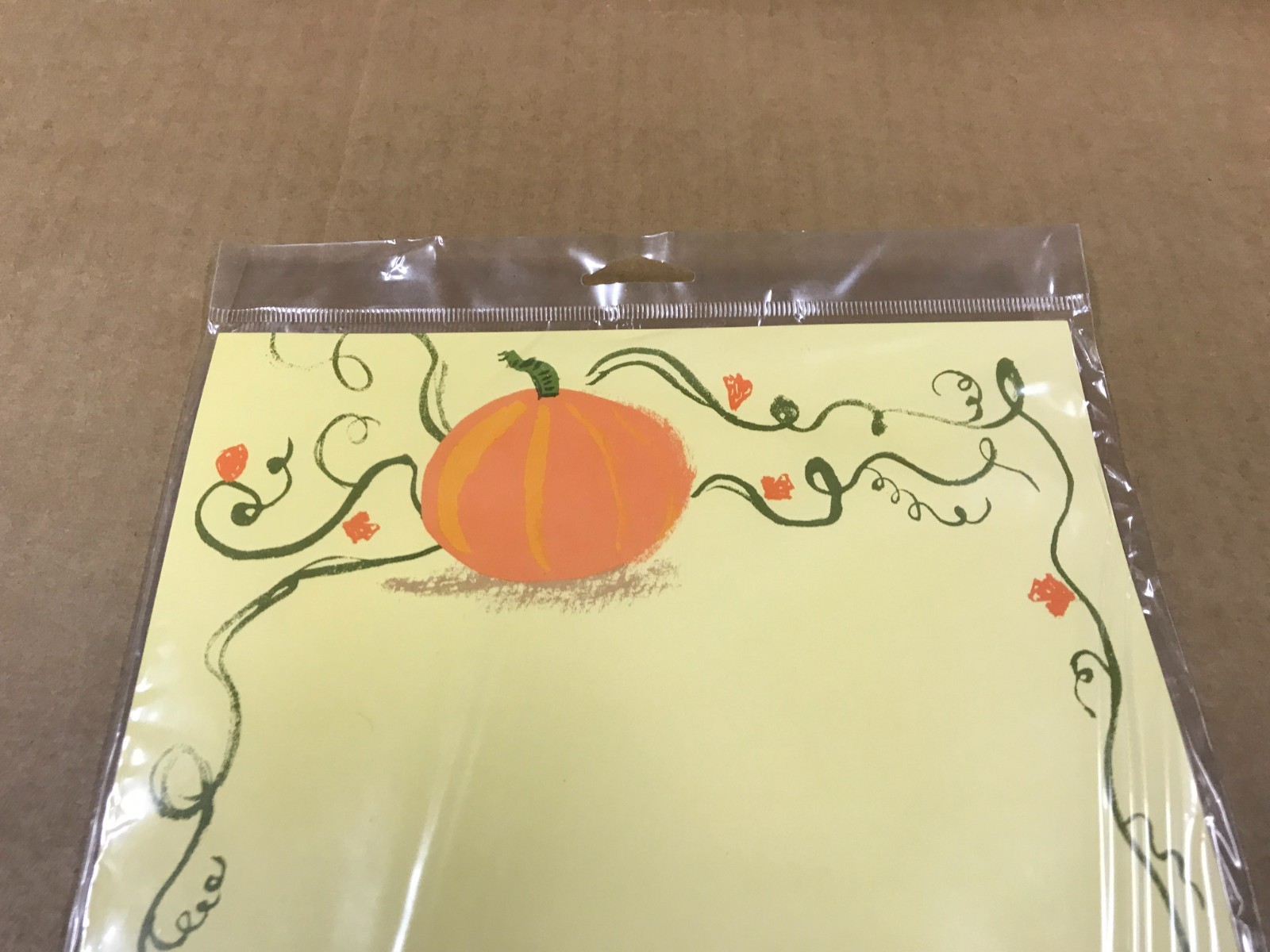 New Mara Mi Pack Of 10 Lasersheets & Envelopes – Fall Themed Pumpkin Harvest