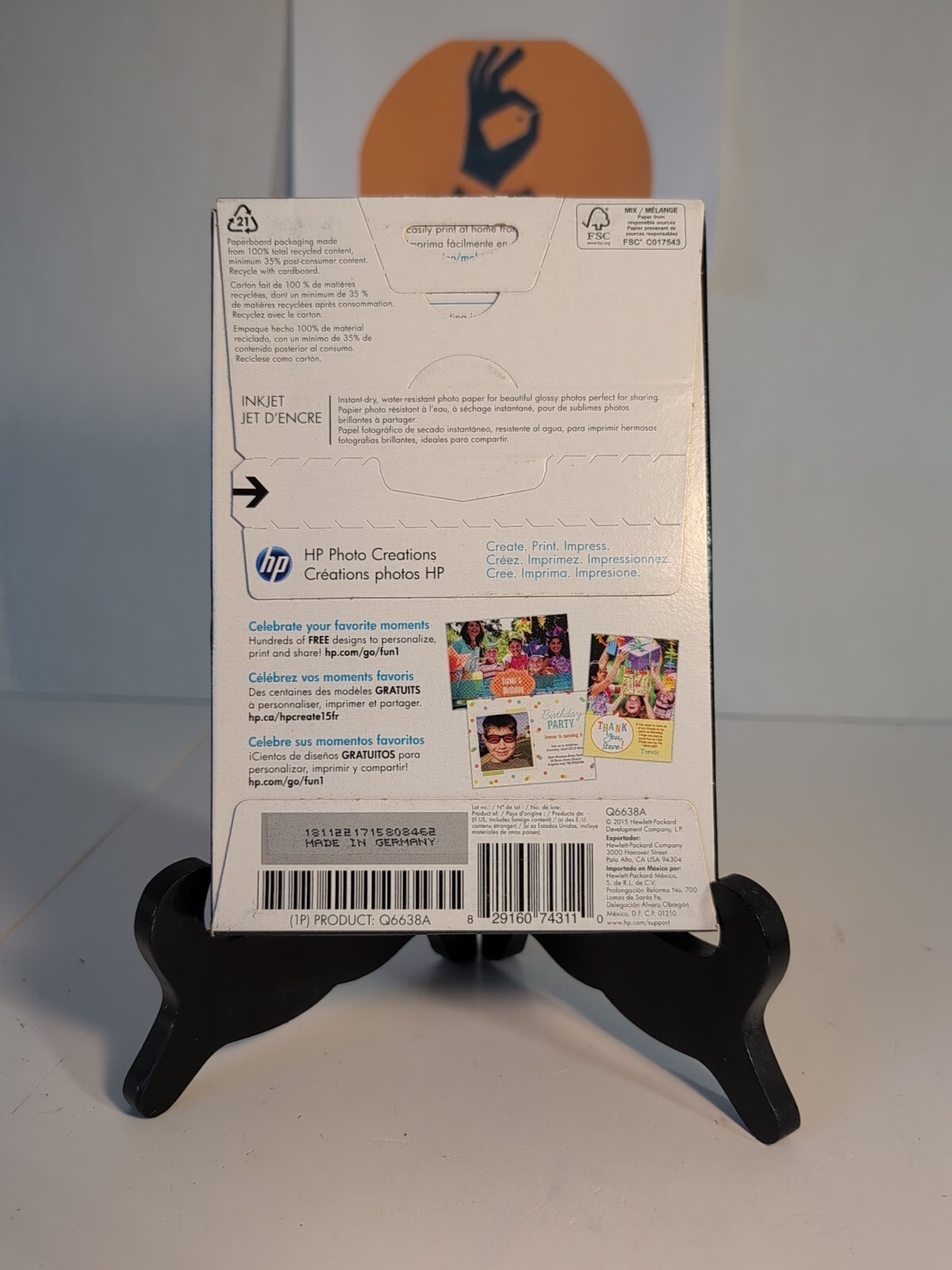 HP Advanced Photo Glossy Q6638A Paper 100 Sheets 4″x6″ 66lb All InkJet Printers
