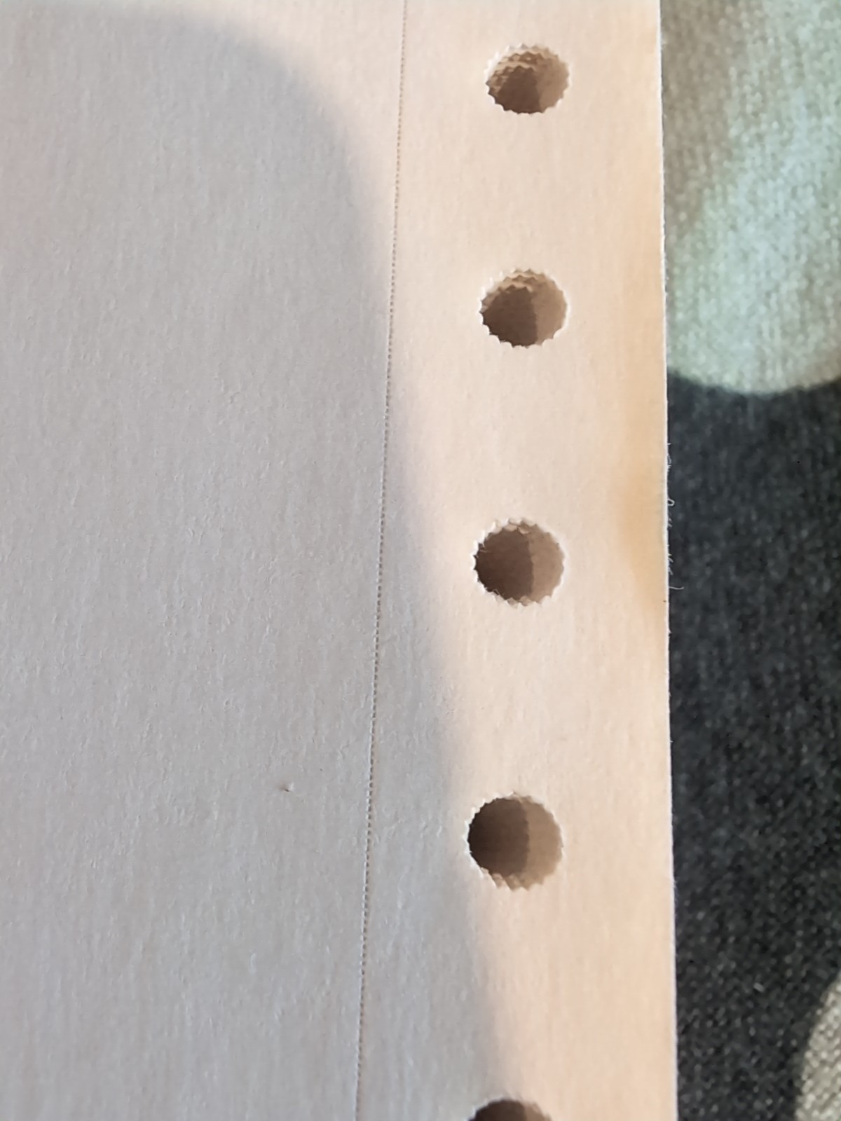 Continuous Dot Matrix Tractor Feed Printer Computer Paper Retro & RARE