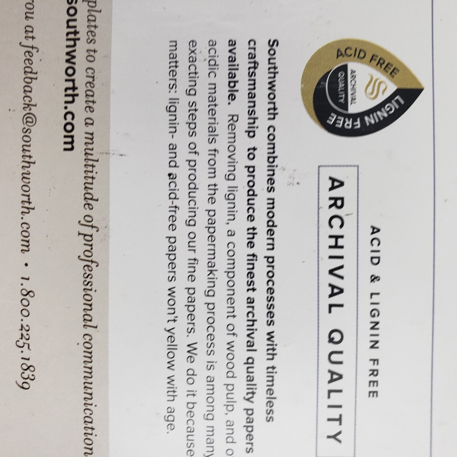 Southworth Résumé Paper Ivory Copy & Multipurpose 8.5″ X 11″ 24 Lb #R14ICF
