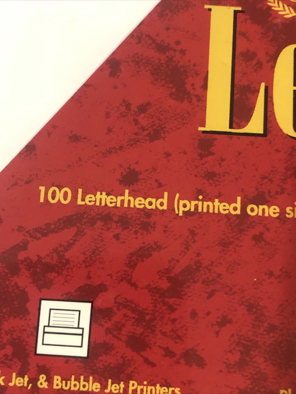 Acid Free Letterhead Desktop Stationary Printer Paper 100 CT. Sealed. A16