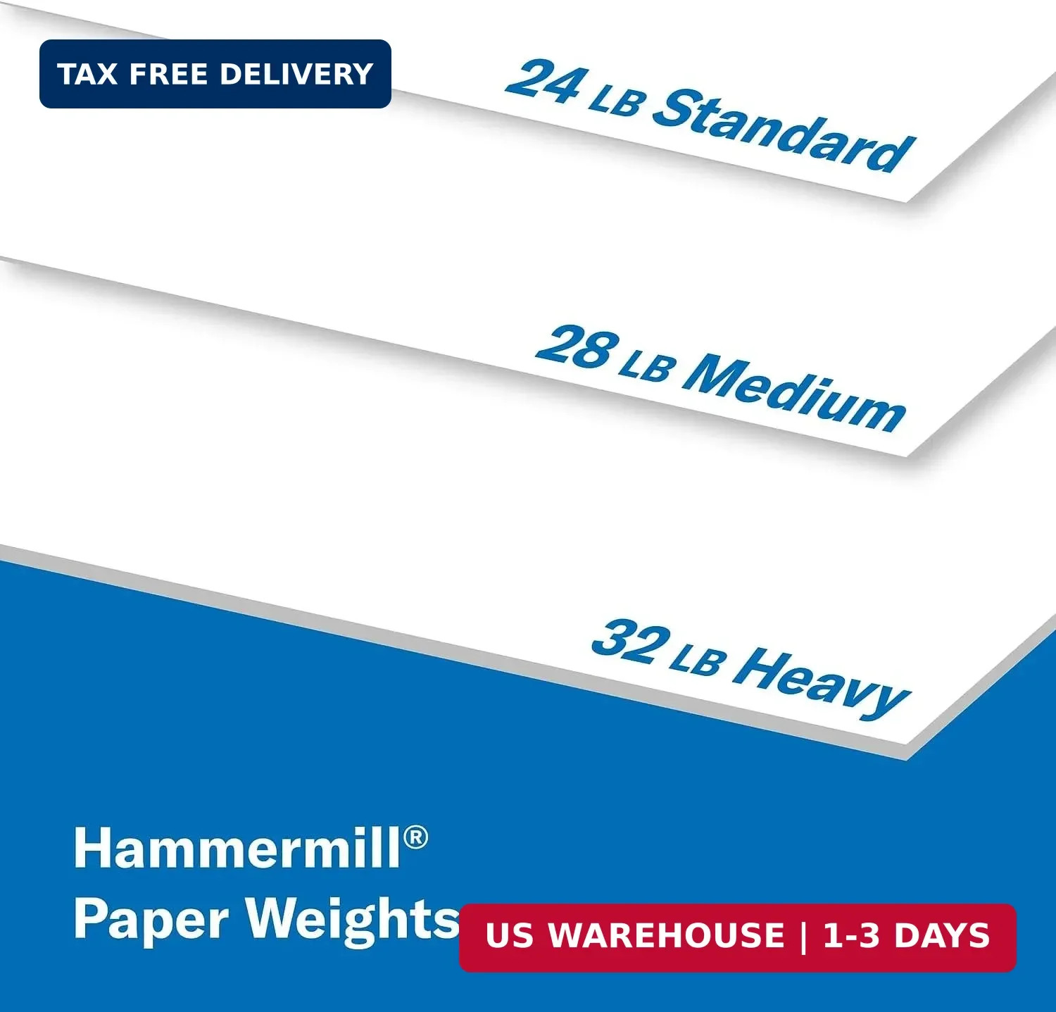 Hammermill Printer Paper, Premium Color 32 lb Copy Paper, 8.5 x 11-1 Ream (500 S