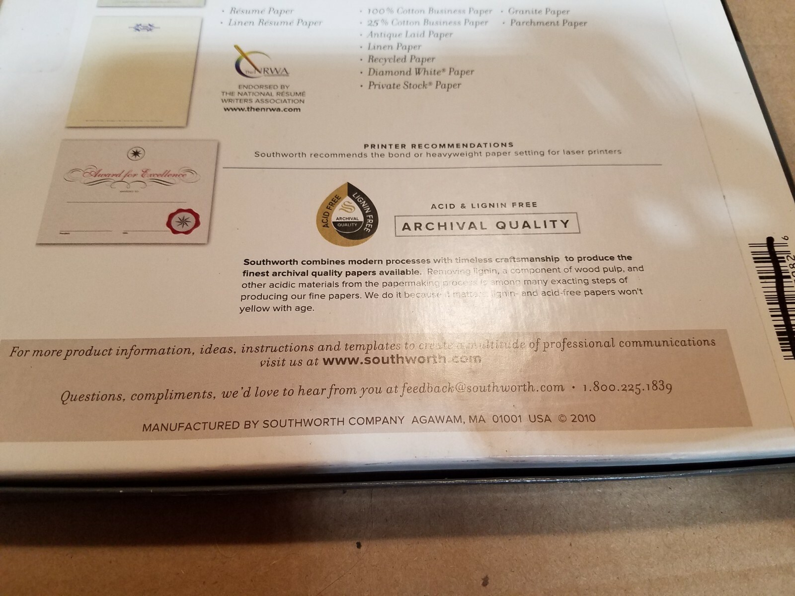 Southworth PARCHMENT Specialty PAPER BLUE 24lb 100 sheets 8.5×11 Laser Ink NEW