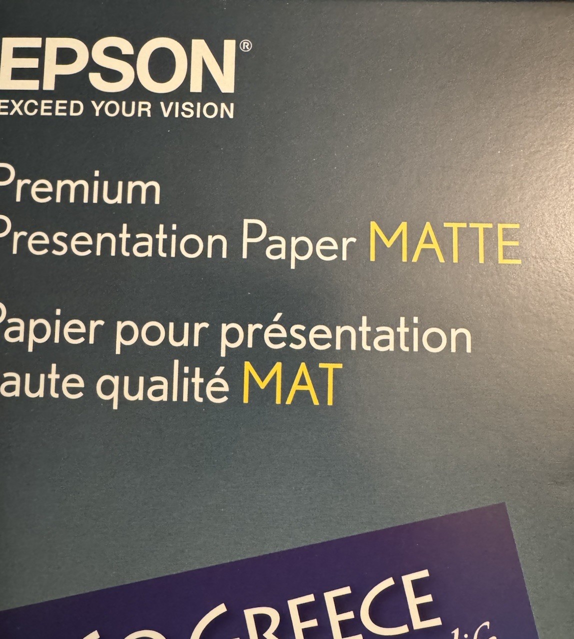 X2 Epson Premium Presentation Paper MATTE 8.5×11 Inches,Double-sided, 50 Sheets