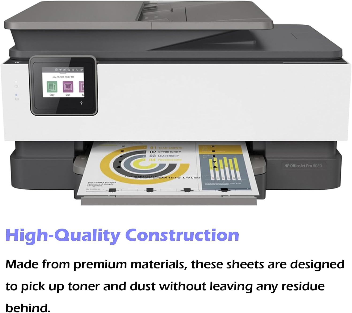 15-Pack Letter Size Printer Cleaning Sheets for Laser and Inkjet Copier Fax