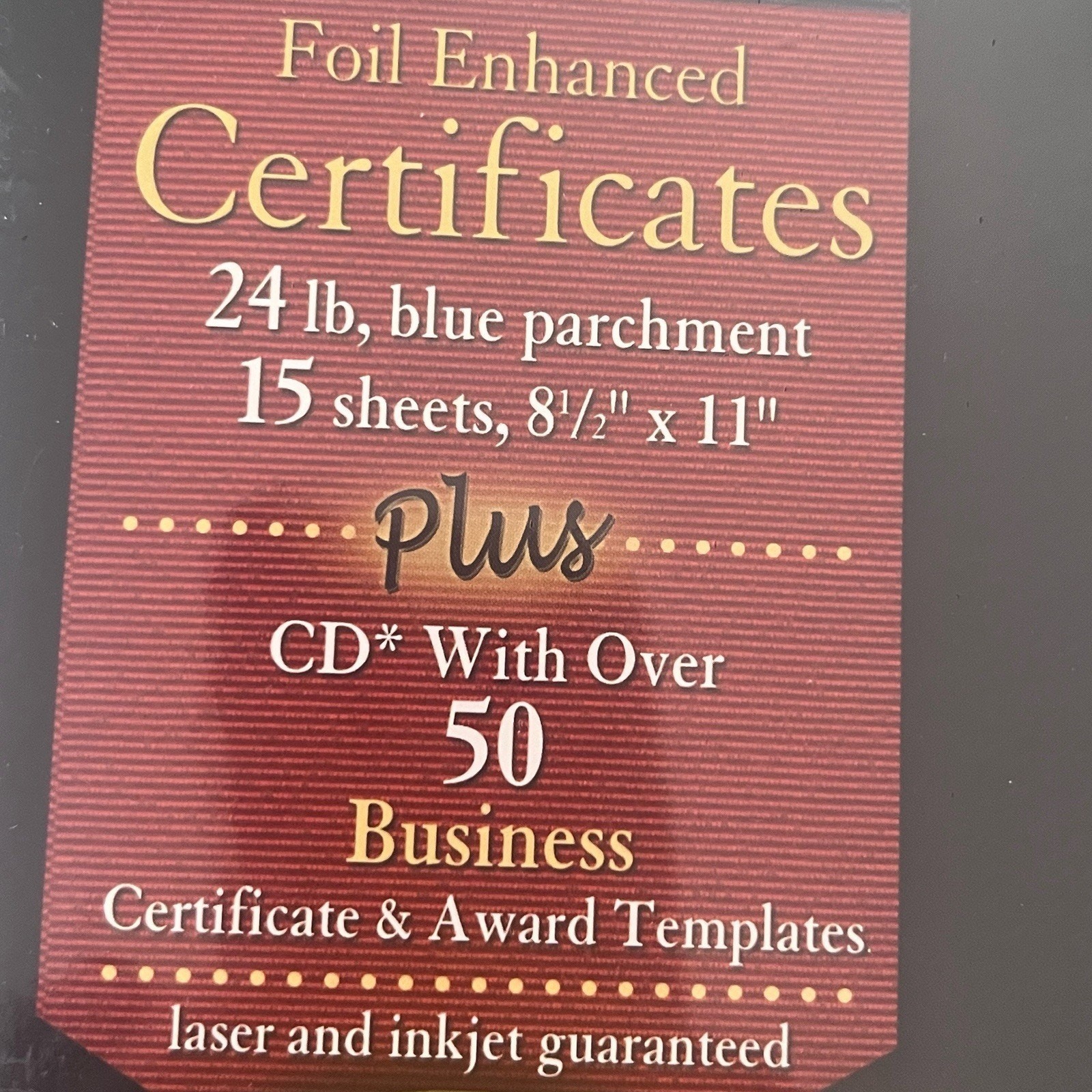 Southworth Certificates Parchment Paper wtih CD Business Certificates Awards NEW